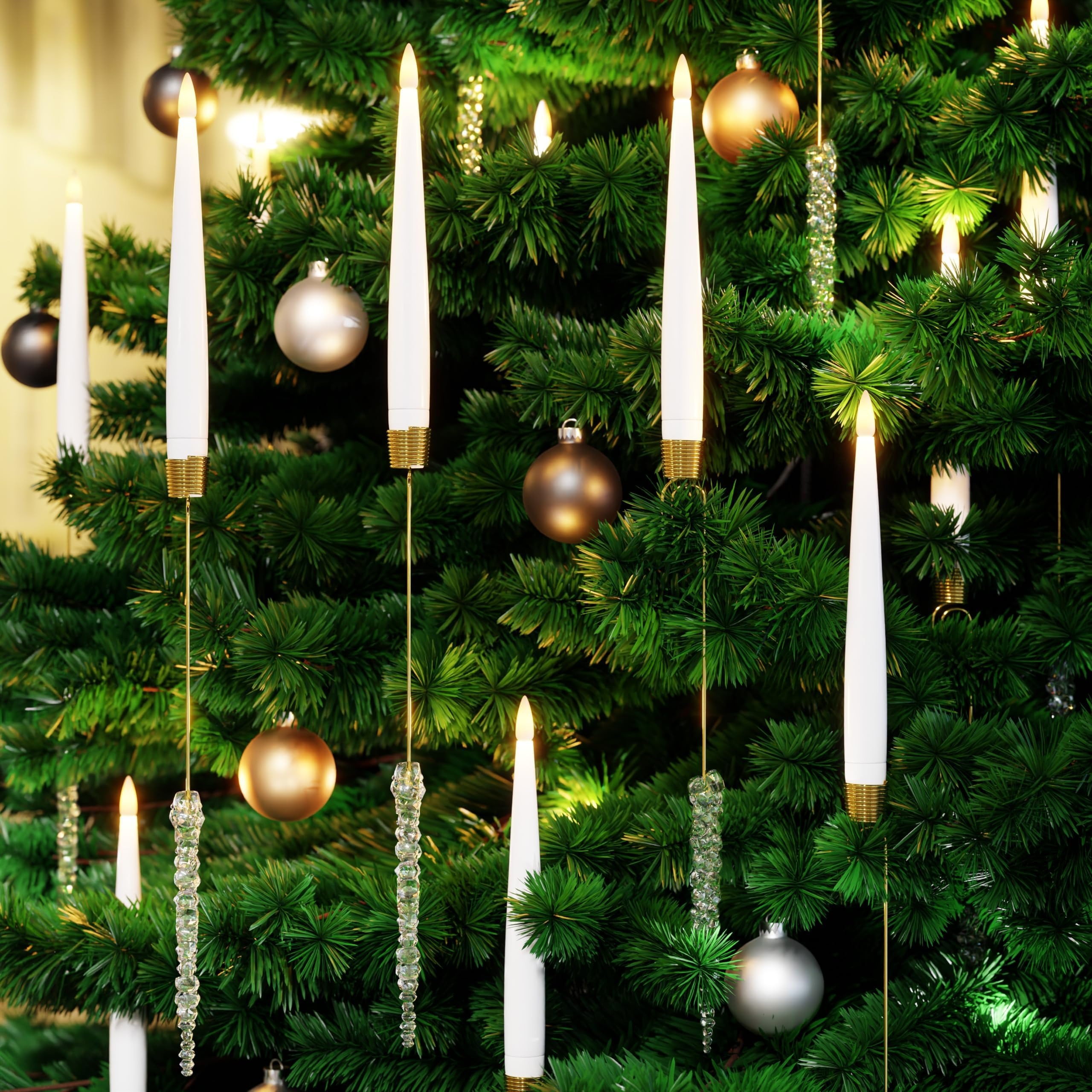 6-Pack Christmas Tree Candles