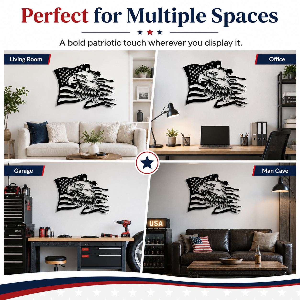 American Eagle Metal Wall Art