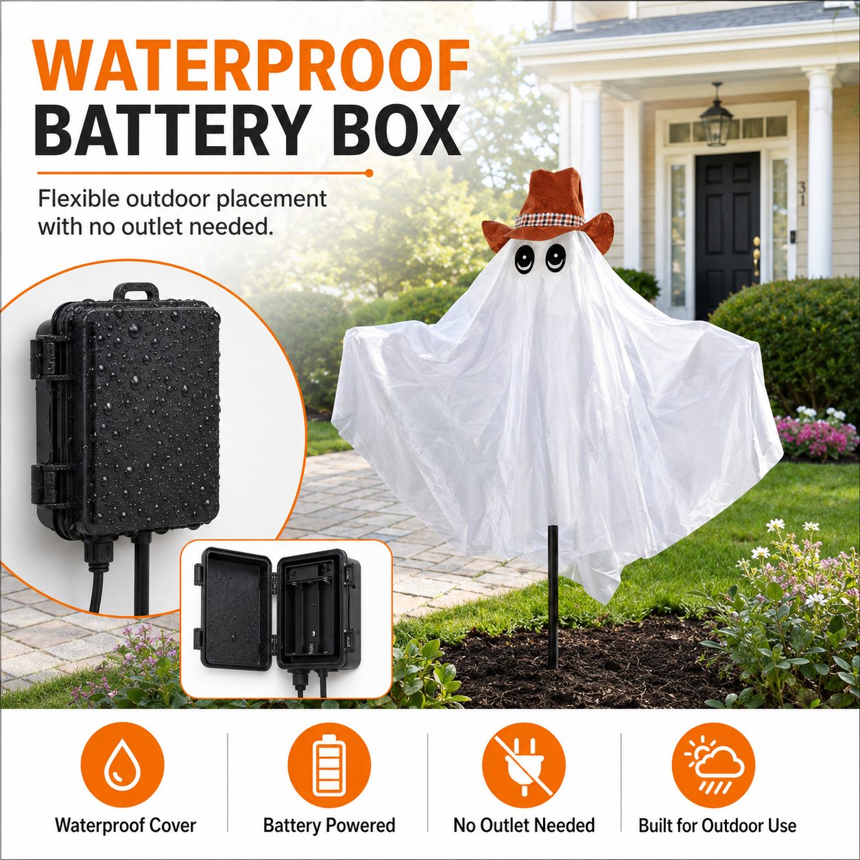 Lighted Halloween Outdoor Ghost