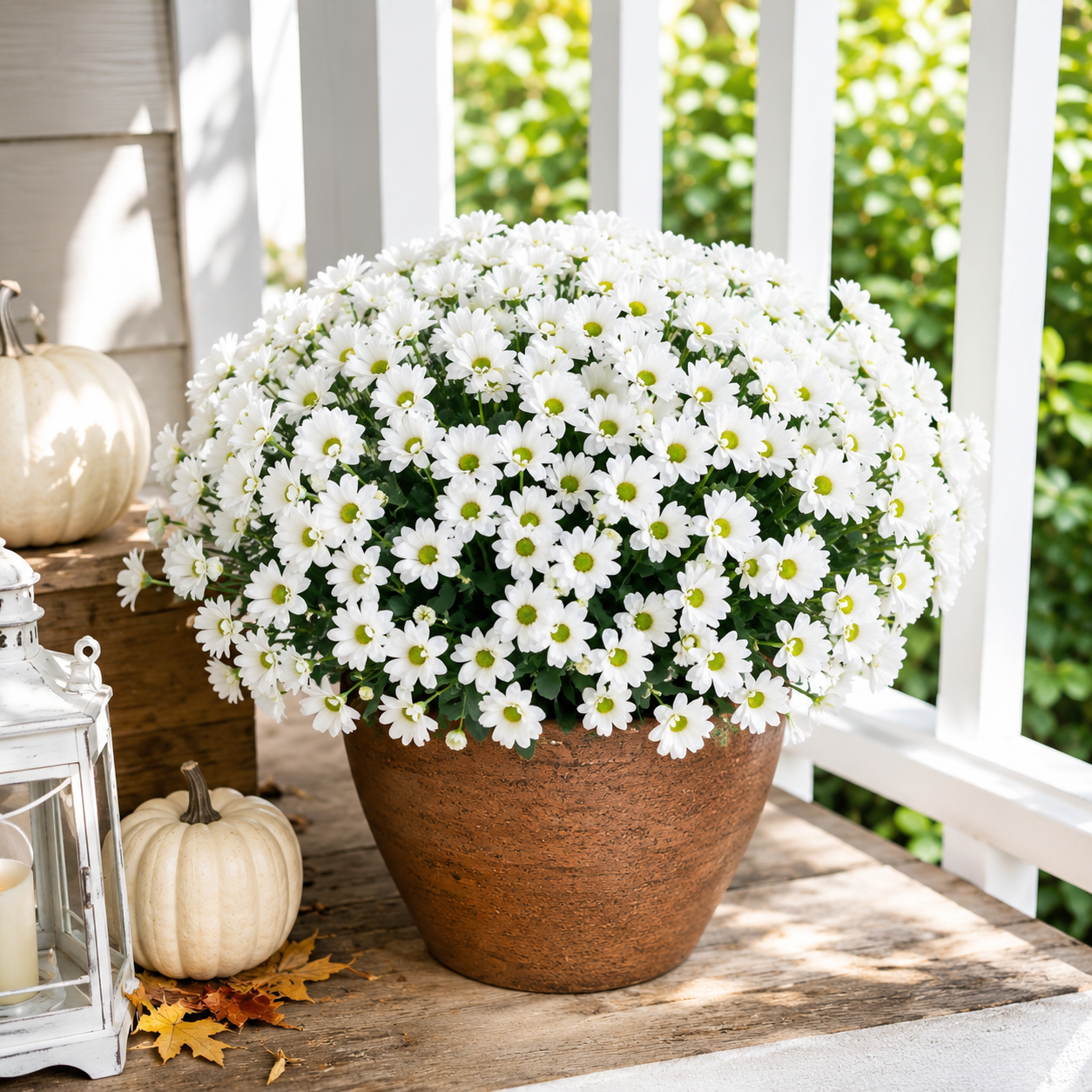 Outdoor Artificial Fall Mums Flower Bundles