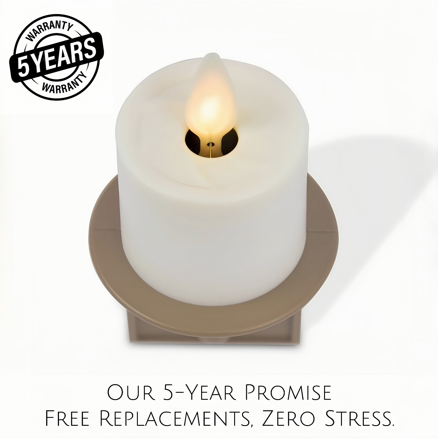 Flameless Candle Nightlight with Sensor Dusk to Dawn