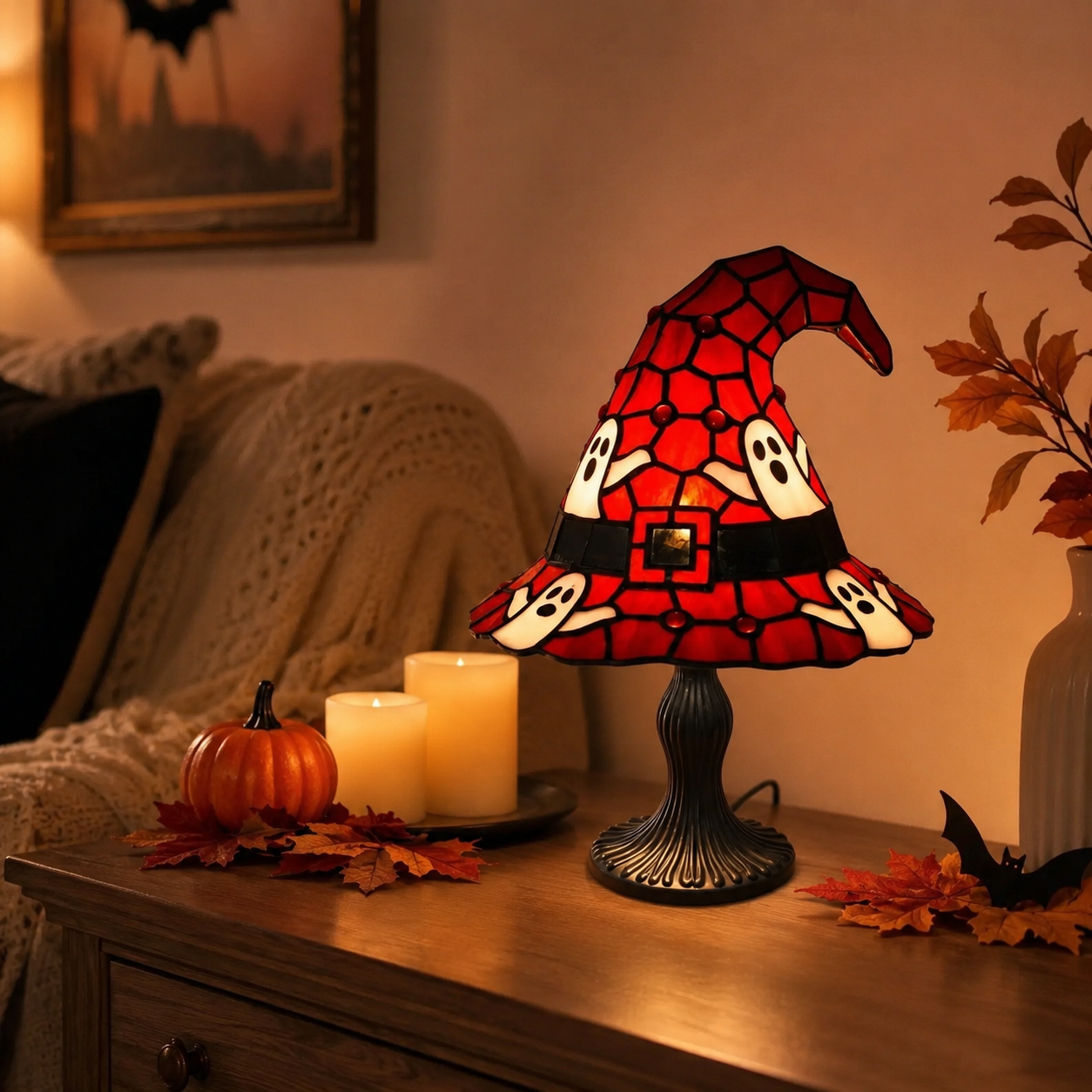 Halloween Witch Hat Table Lamp