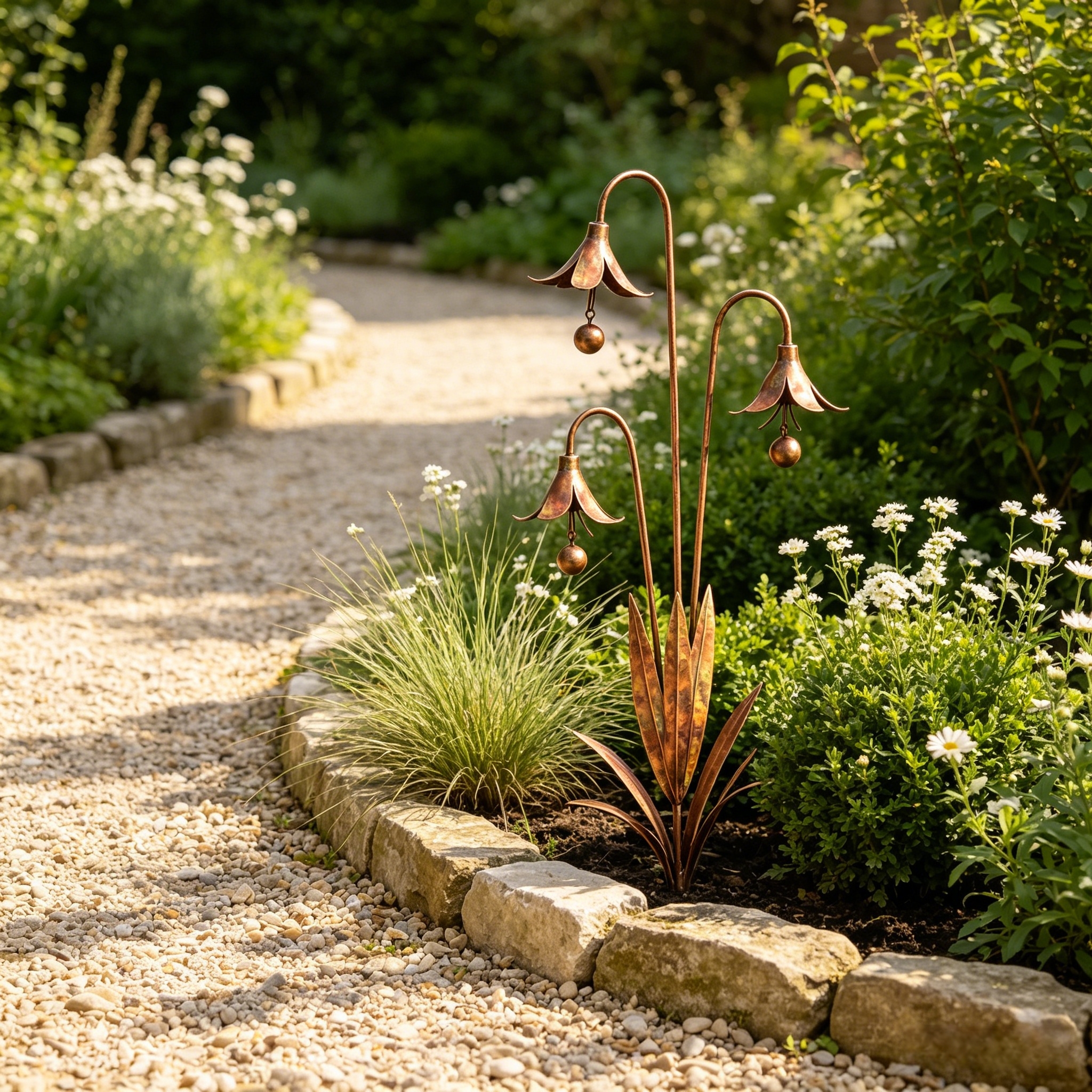 Triple Bluebells Garden Stake