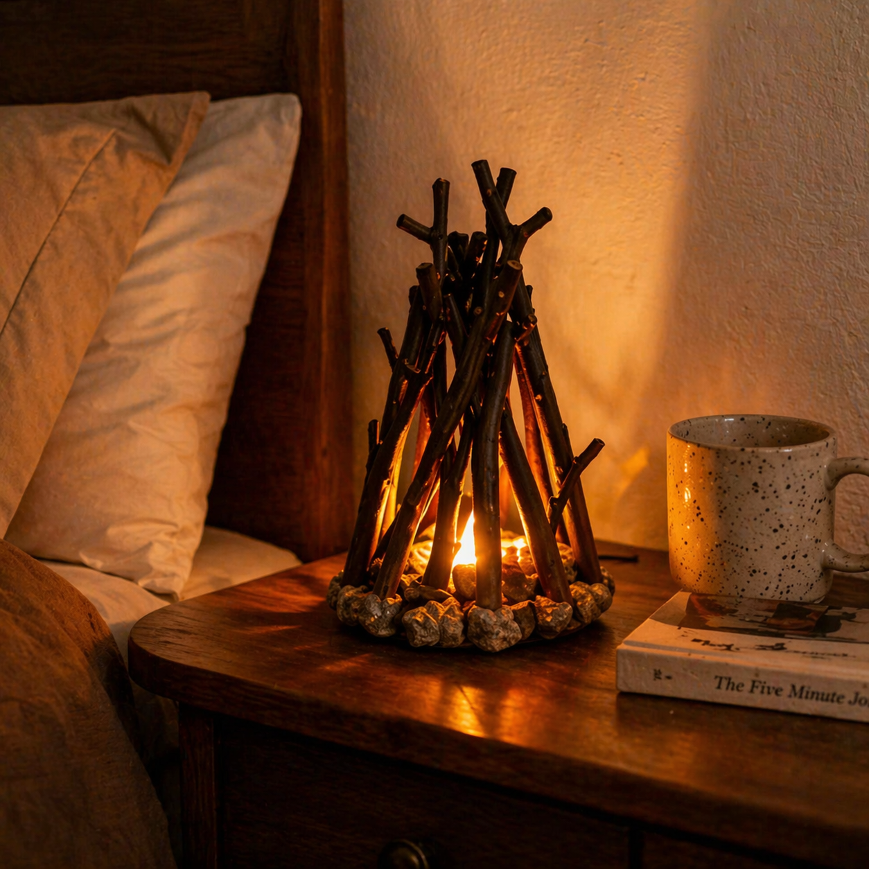 Retro Bonfire night light lamp