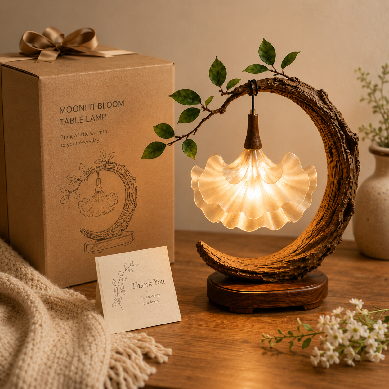 Moonlit Bloom Table Lamp