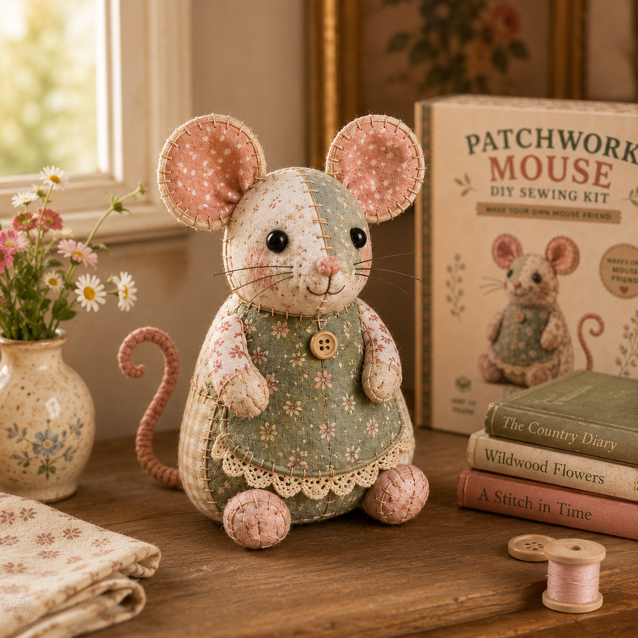 Cottage Patchwork Friends DIY Sewing Kit