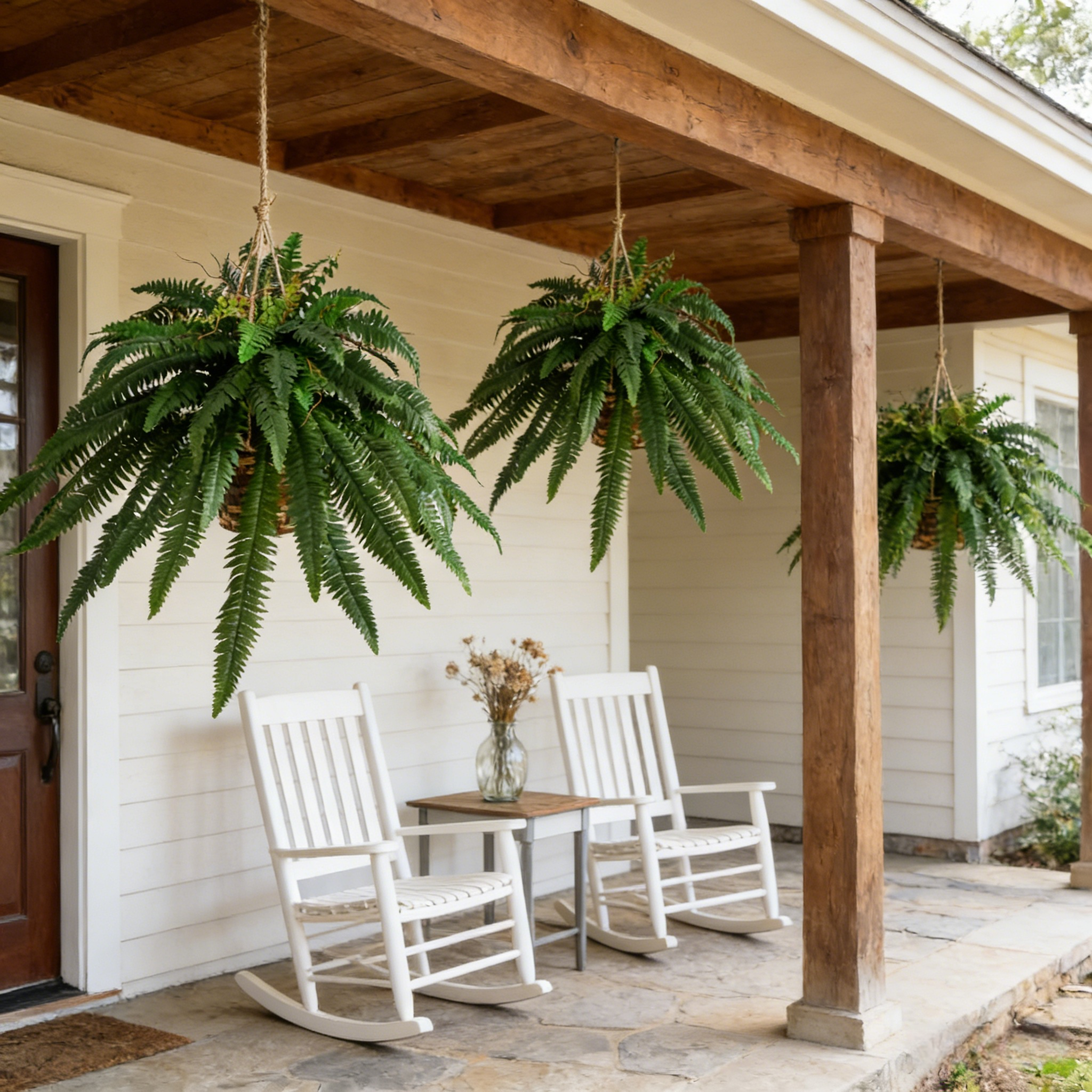 Large Silky Artificial Boston Fern Bush