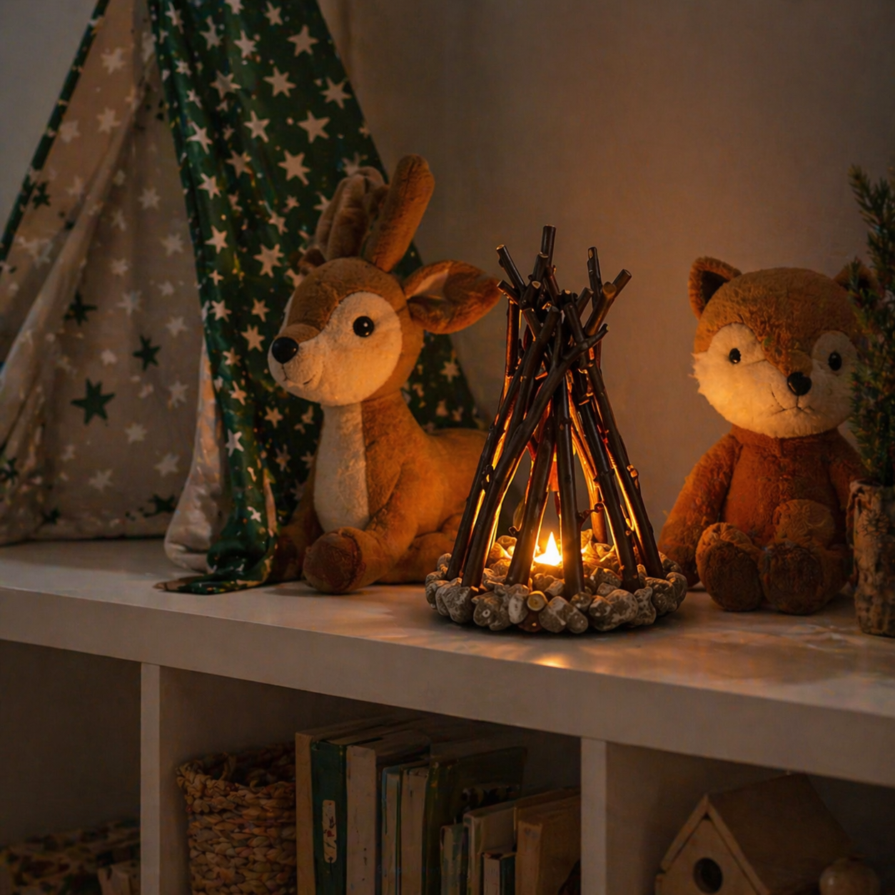 Retro Bonfire night light lamp