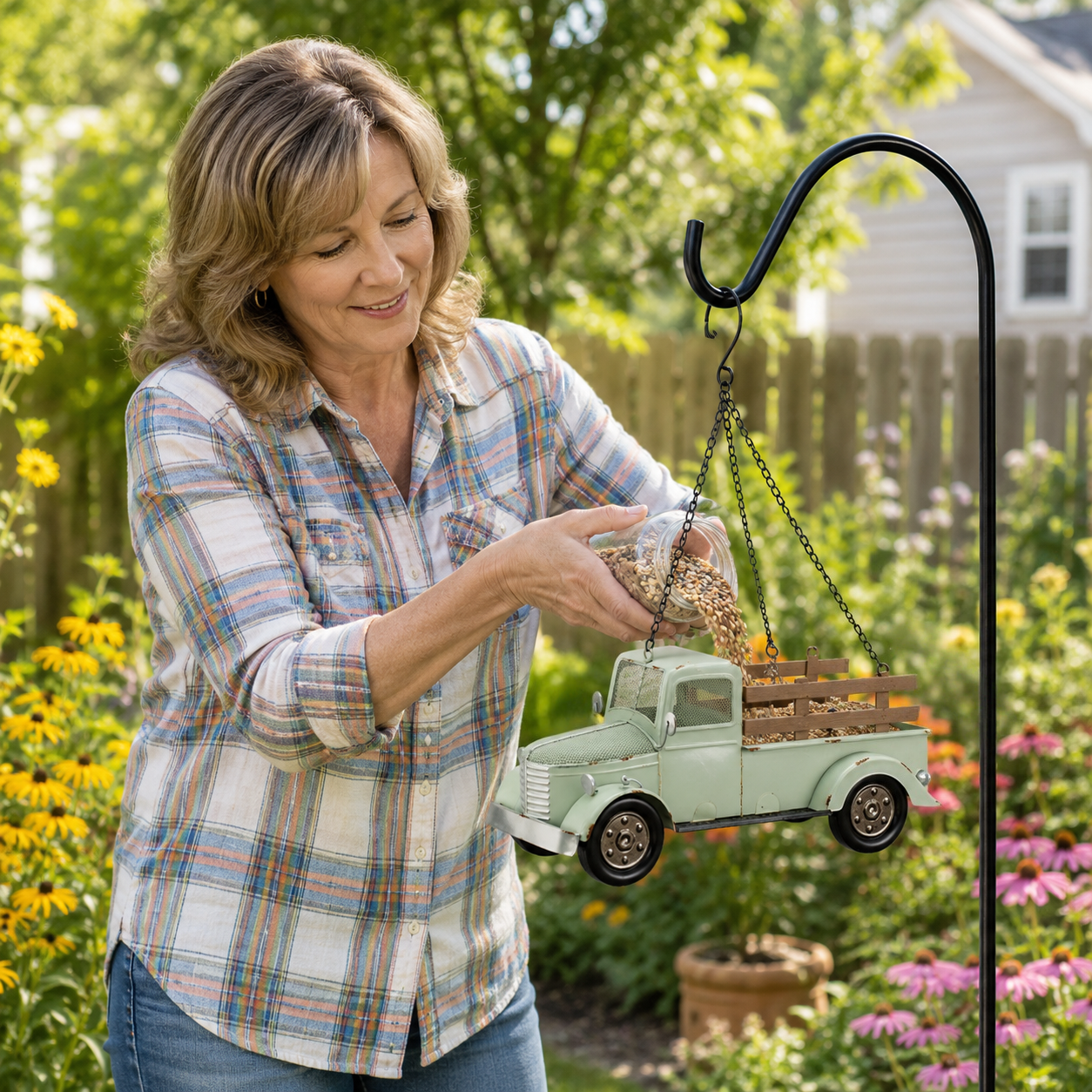 Vintage Pickup Truck Bird Feeder
