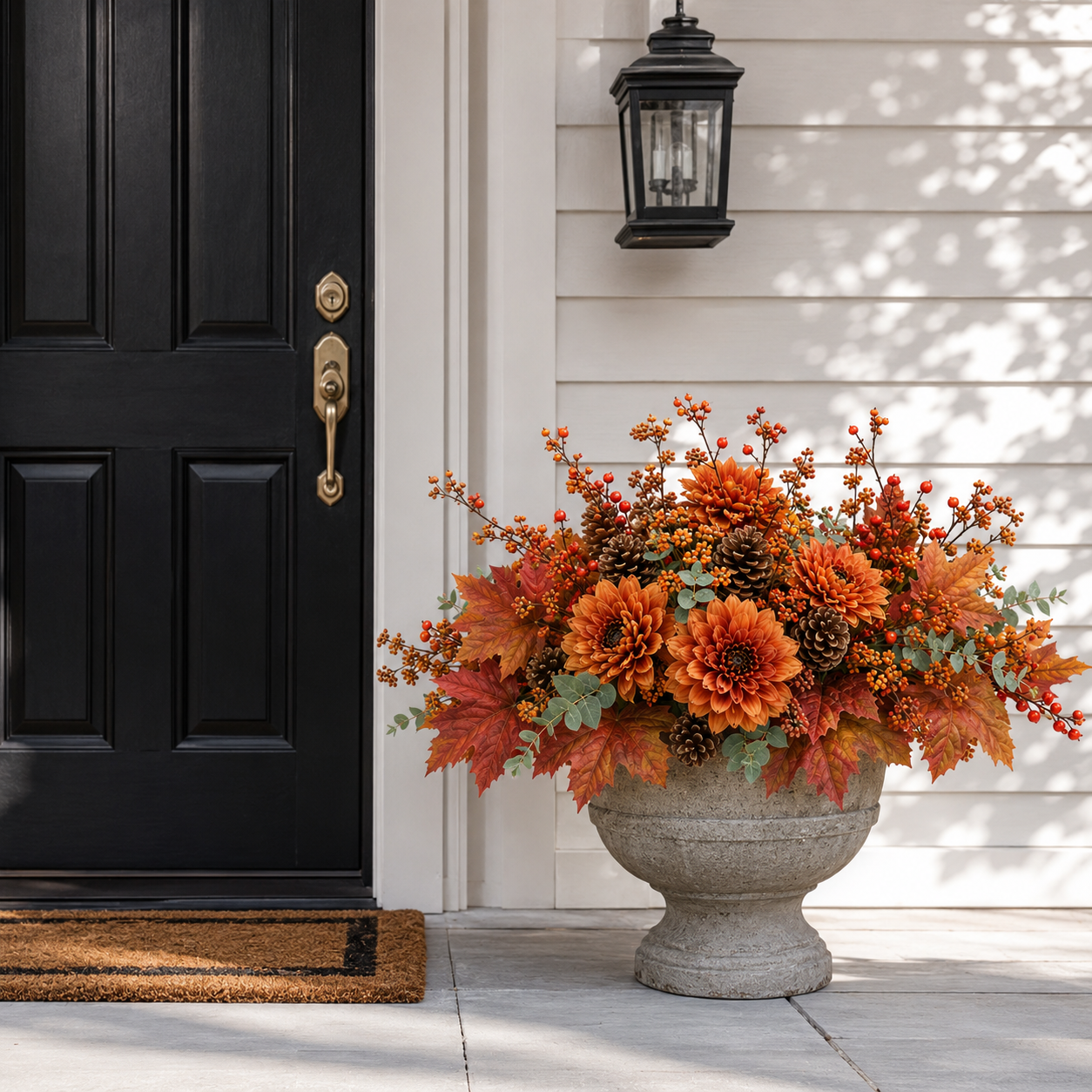 Autumn Harvest Planter Inserts – Set of 6 Realistic Fall Floral Picks
