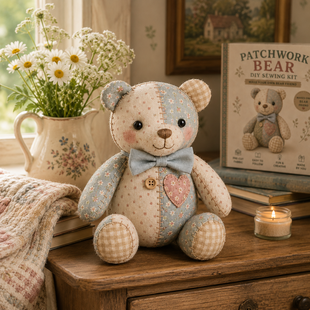 Cottage Patchwork Friends DIY Sewing Kit