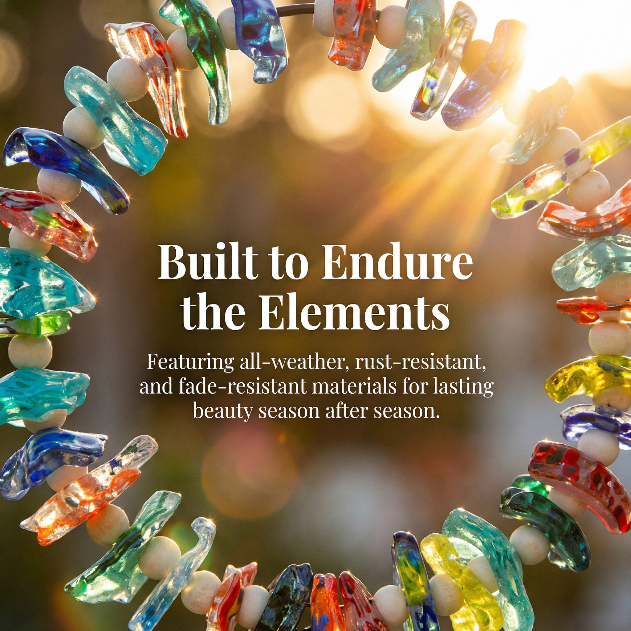 Sea Glass Sun Catcher Garden Stake