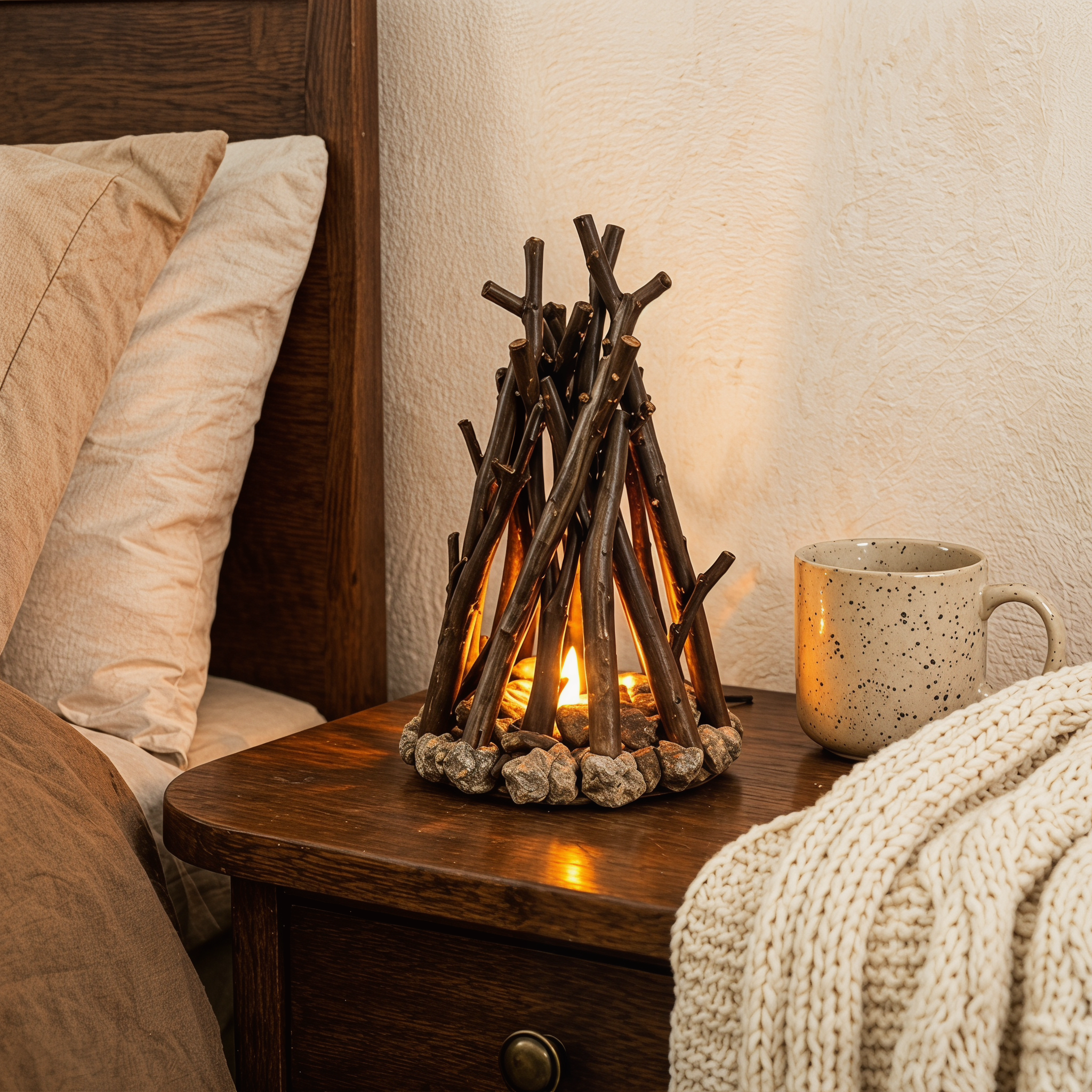 Retro Bonfire night light lamp