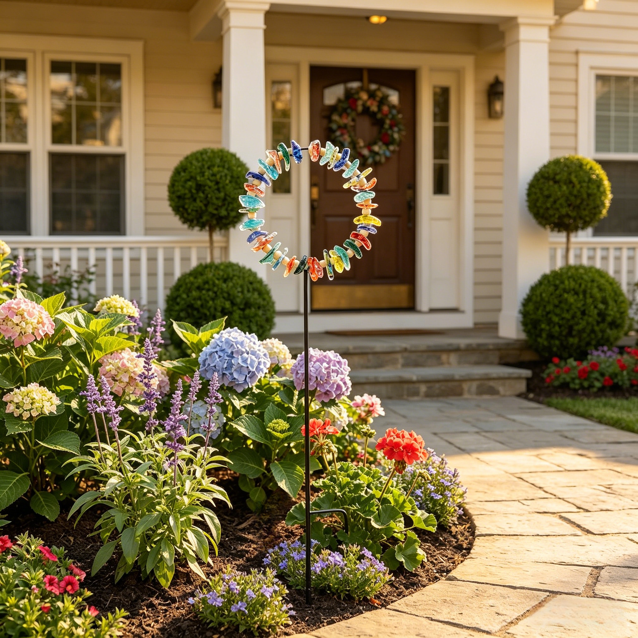 Sea Glass Sun Catcher Garden Stake