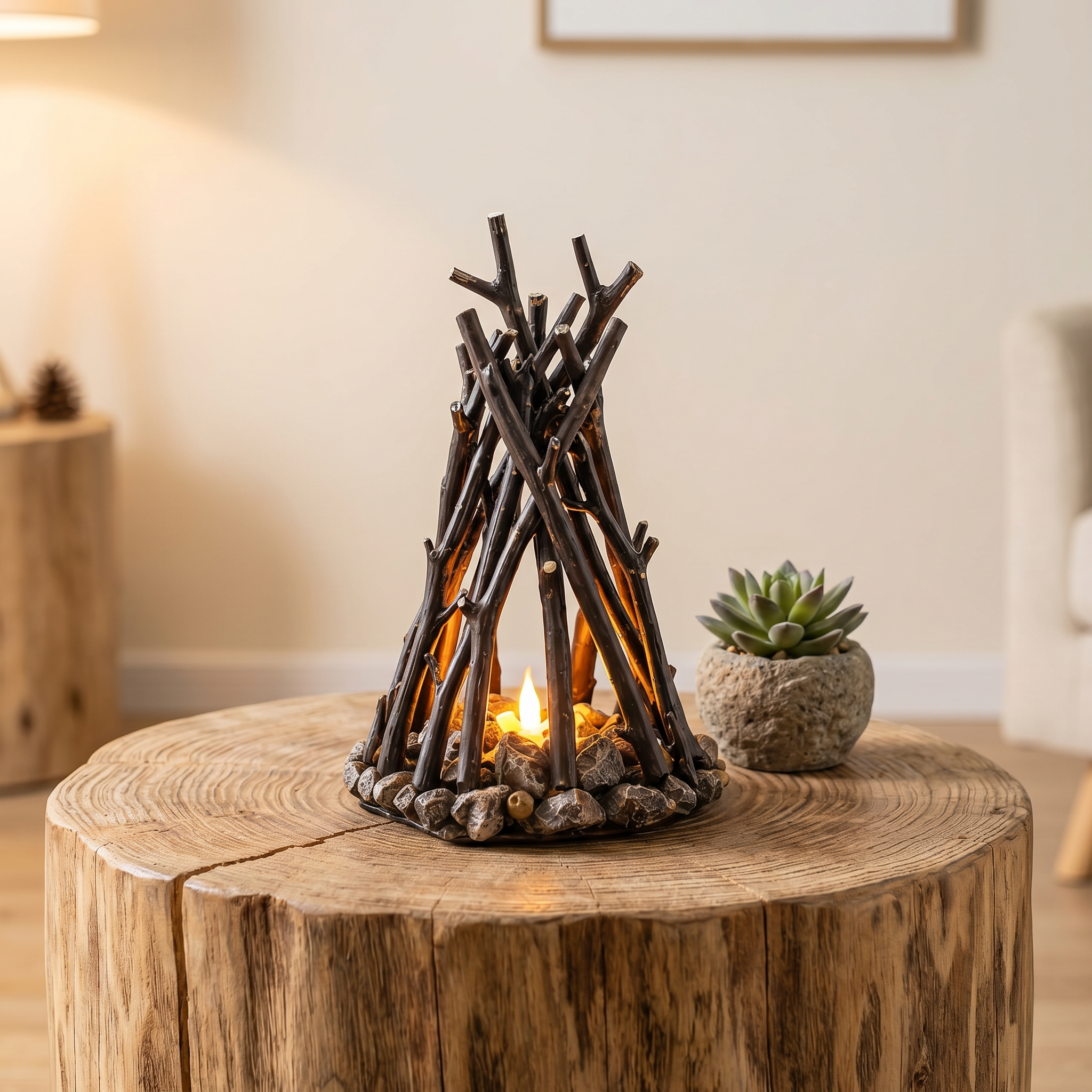 Retro Bonfire night light lamp