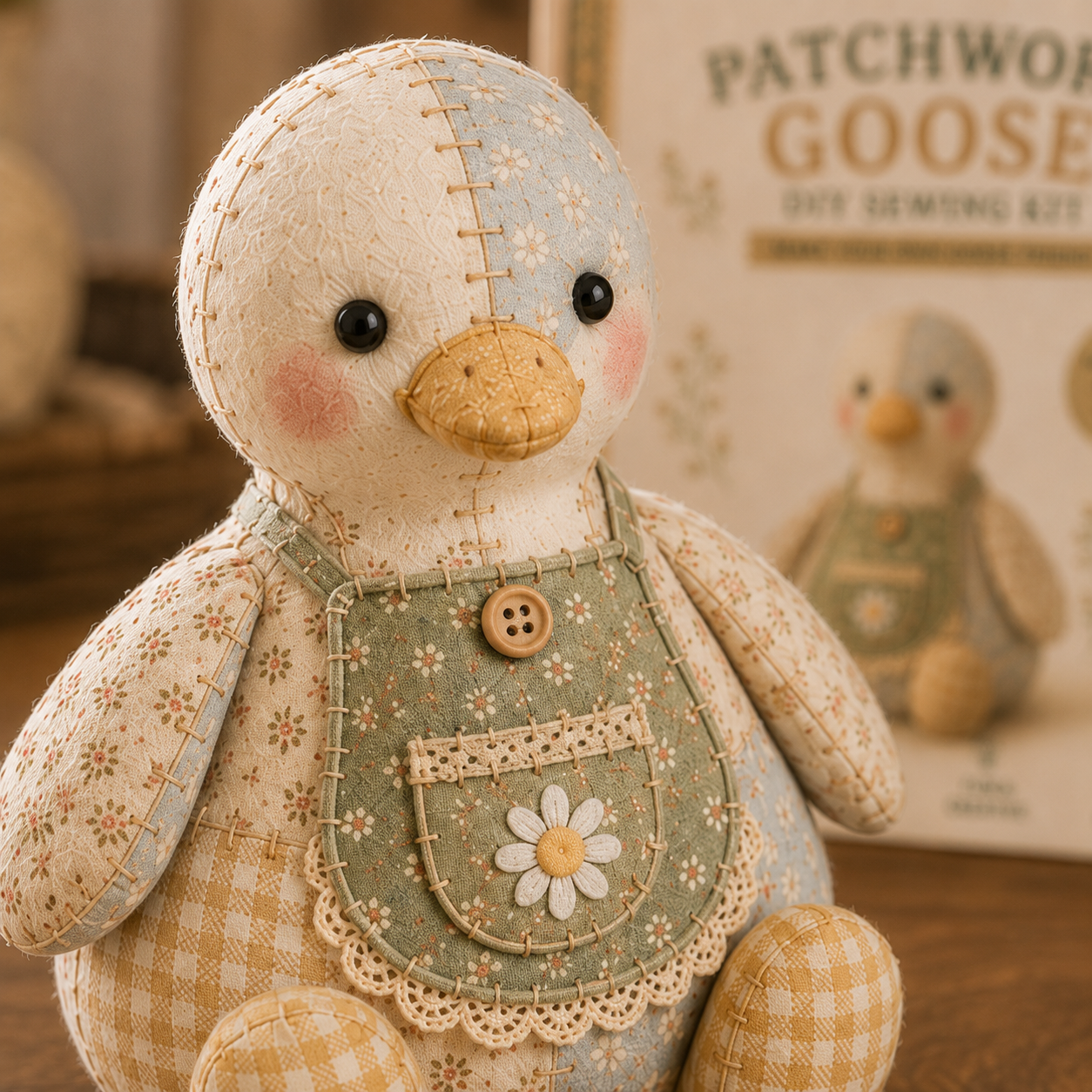 Cottage Patchwork Friends DIY Sewing Kit