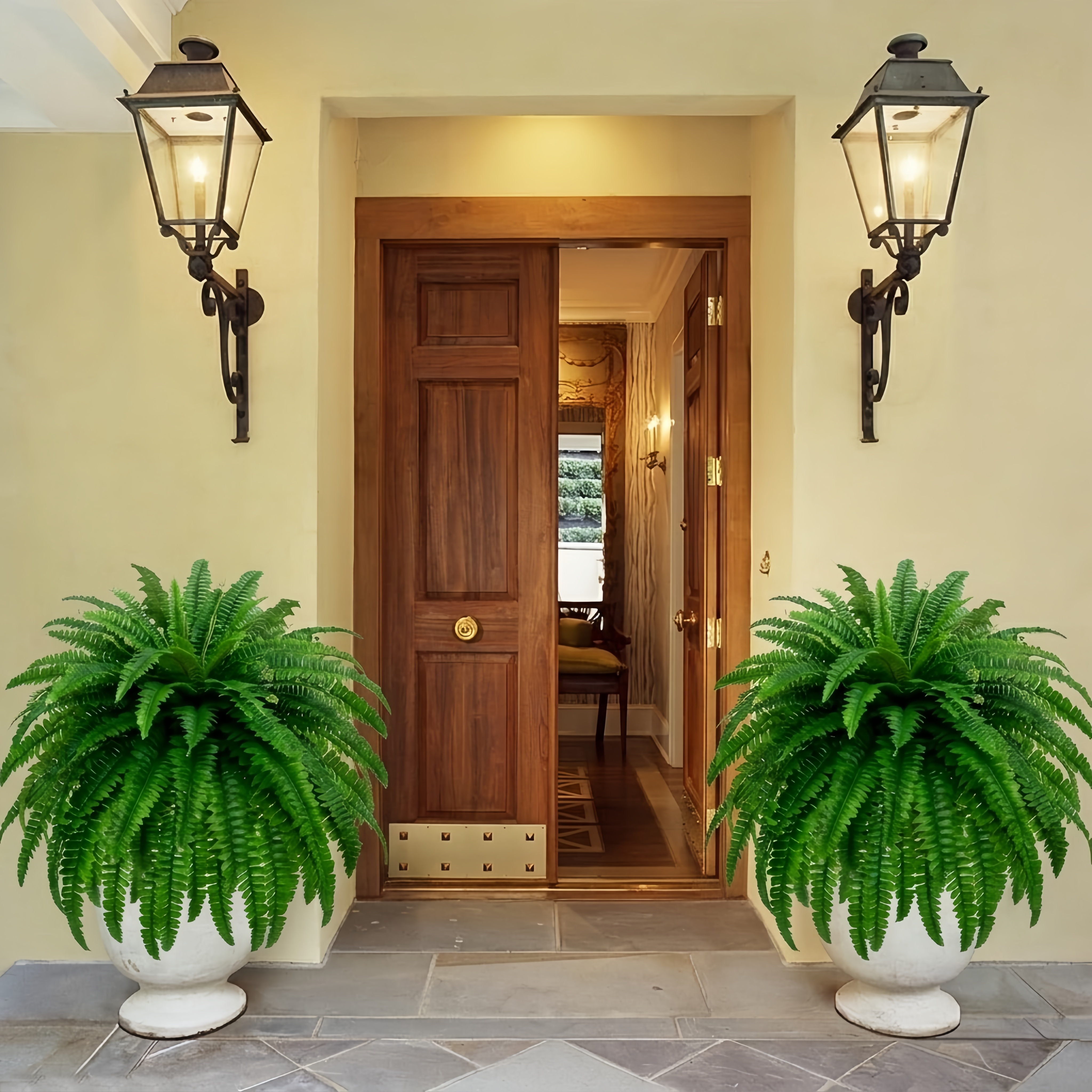 Large Artificial Boston Fern Plants 88 Branches