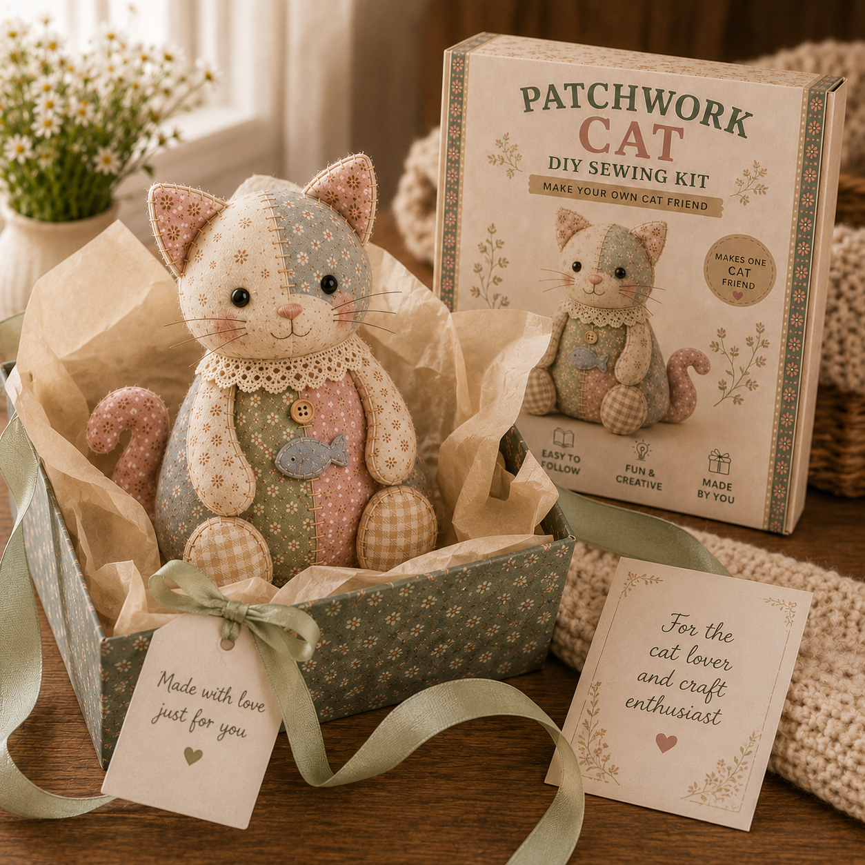 Cottage Patchwork Friends DIY Sewing Kit