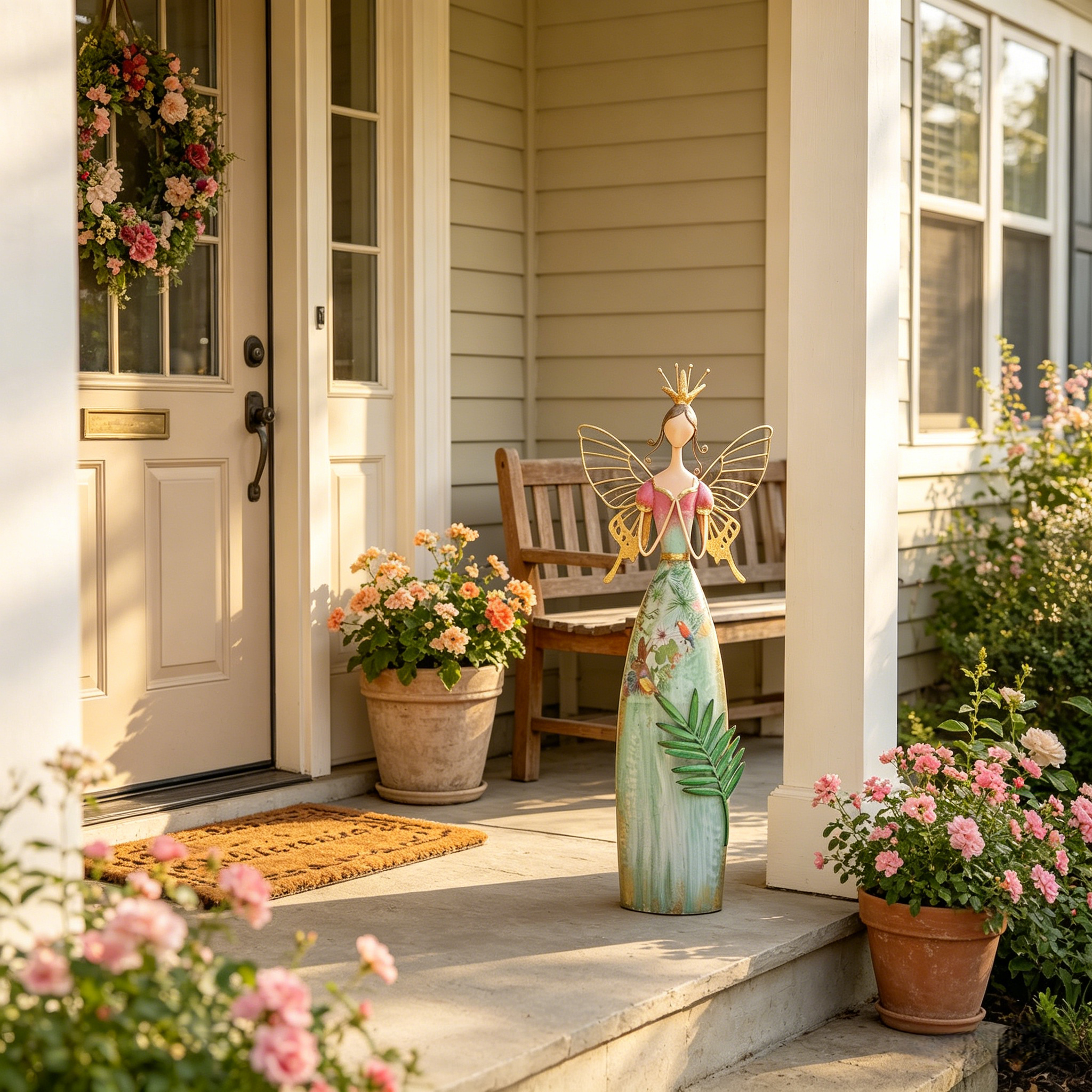 Fairy Angel Garden Metal Statue