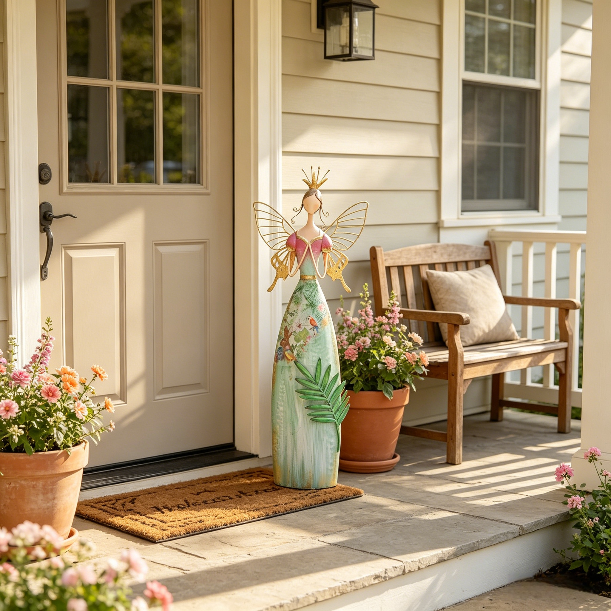 Fairy Angel Garden Metal Statue