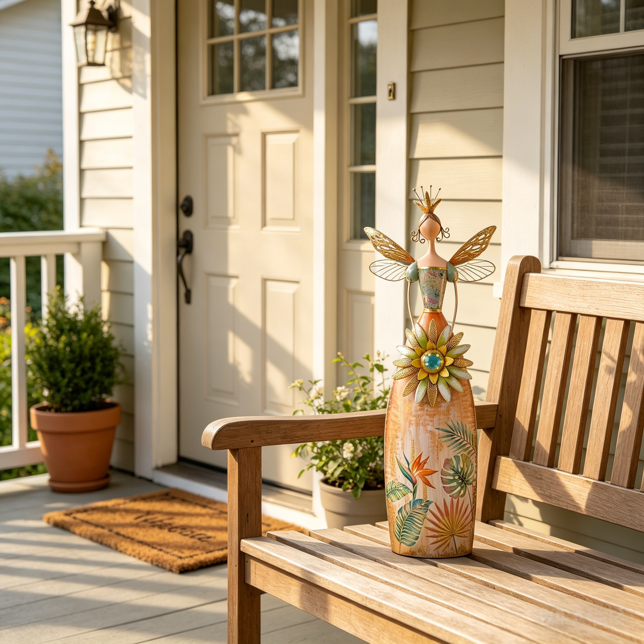 Fairy Angel Garden Metal Statue