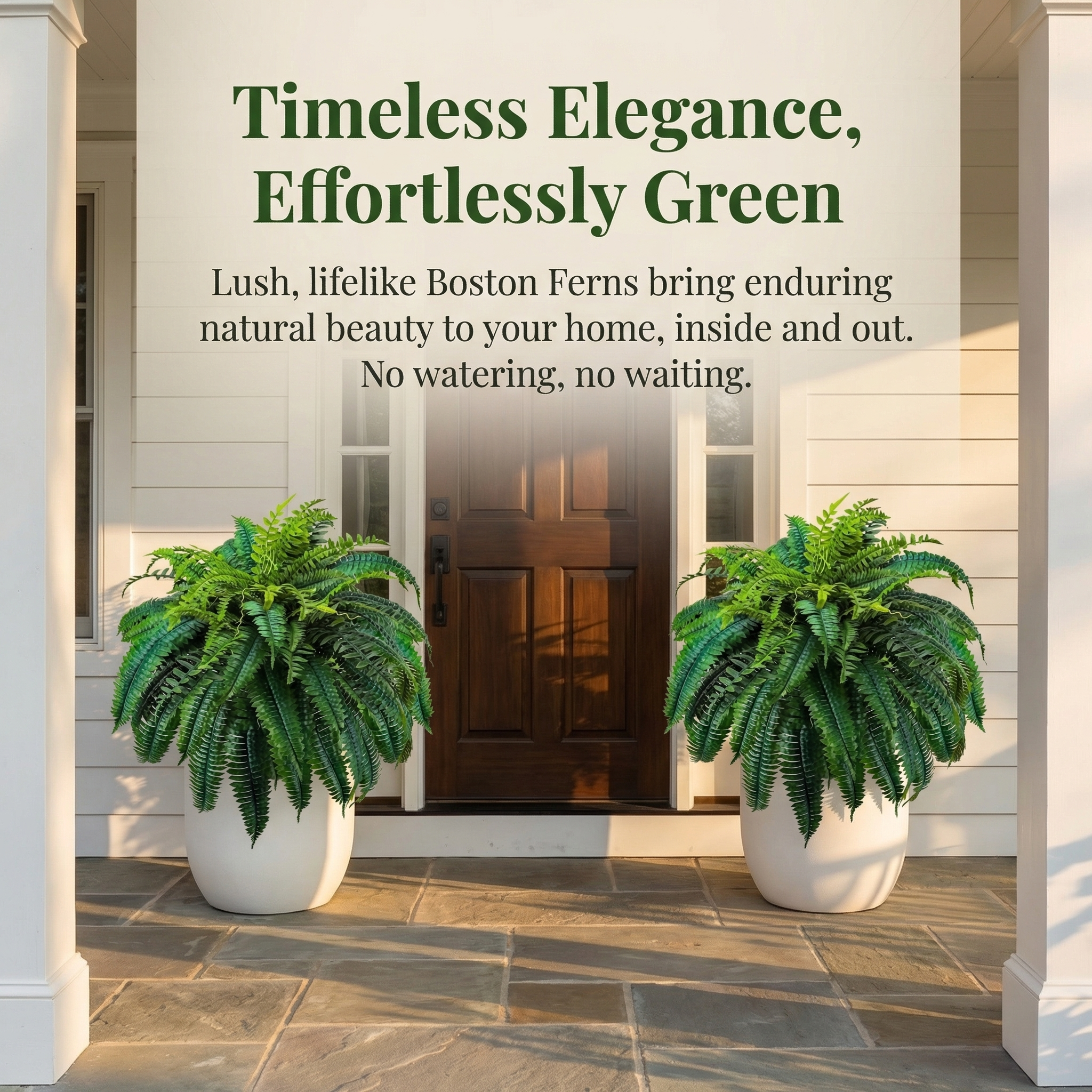 Large Artificial Boston Fern Plants 88 Branches