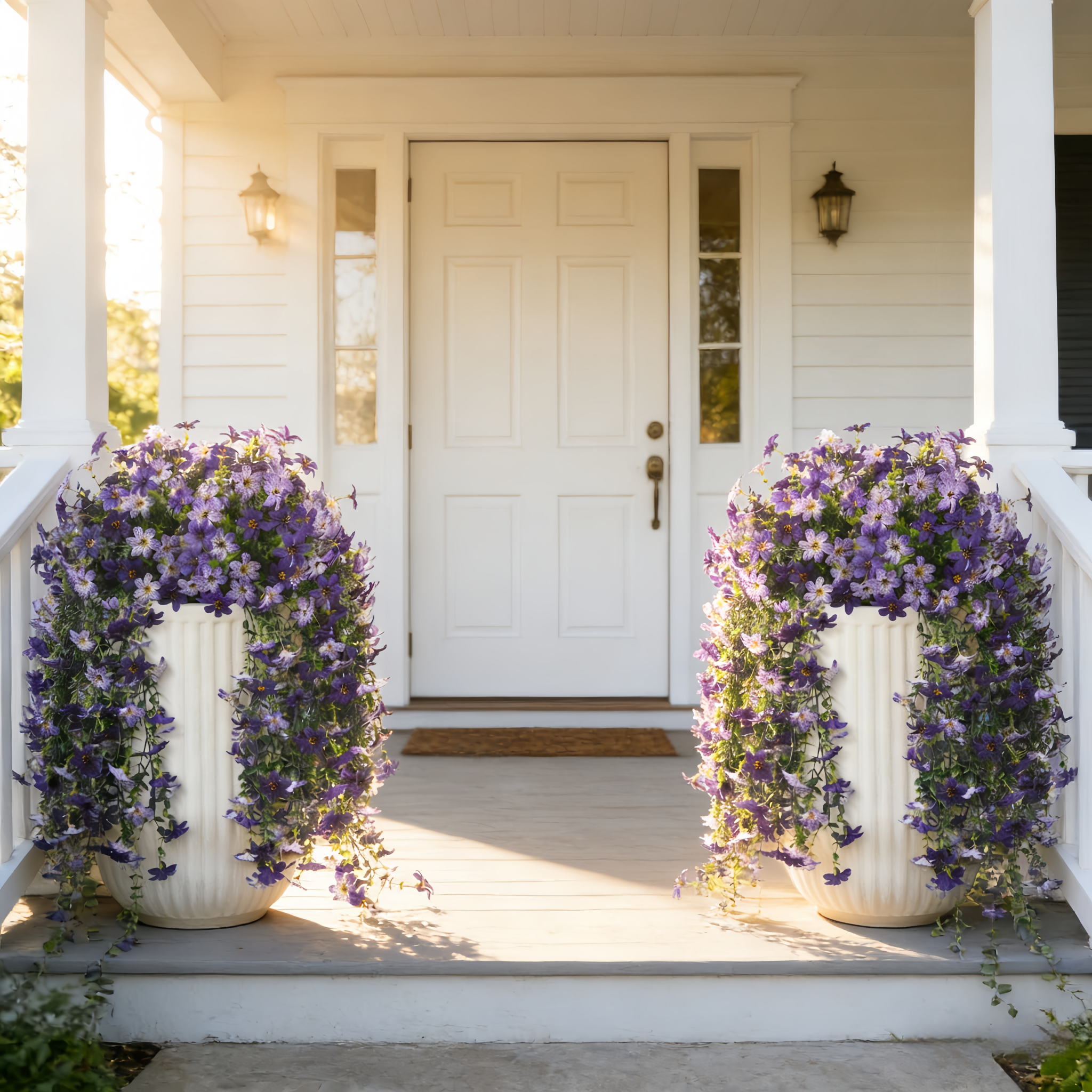 Silk Daisy with Eucalyptus Leaves Hanging Flowers Plants