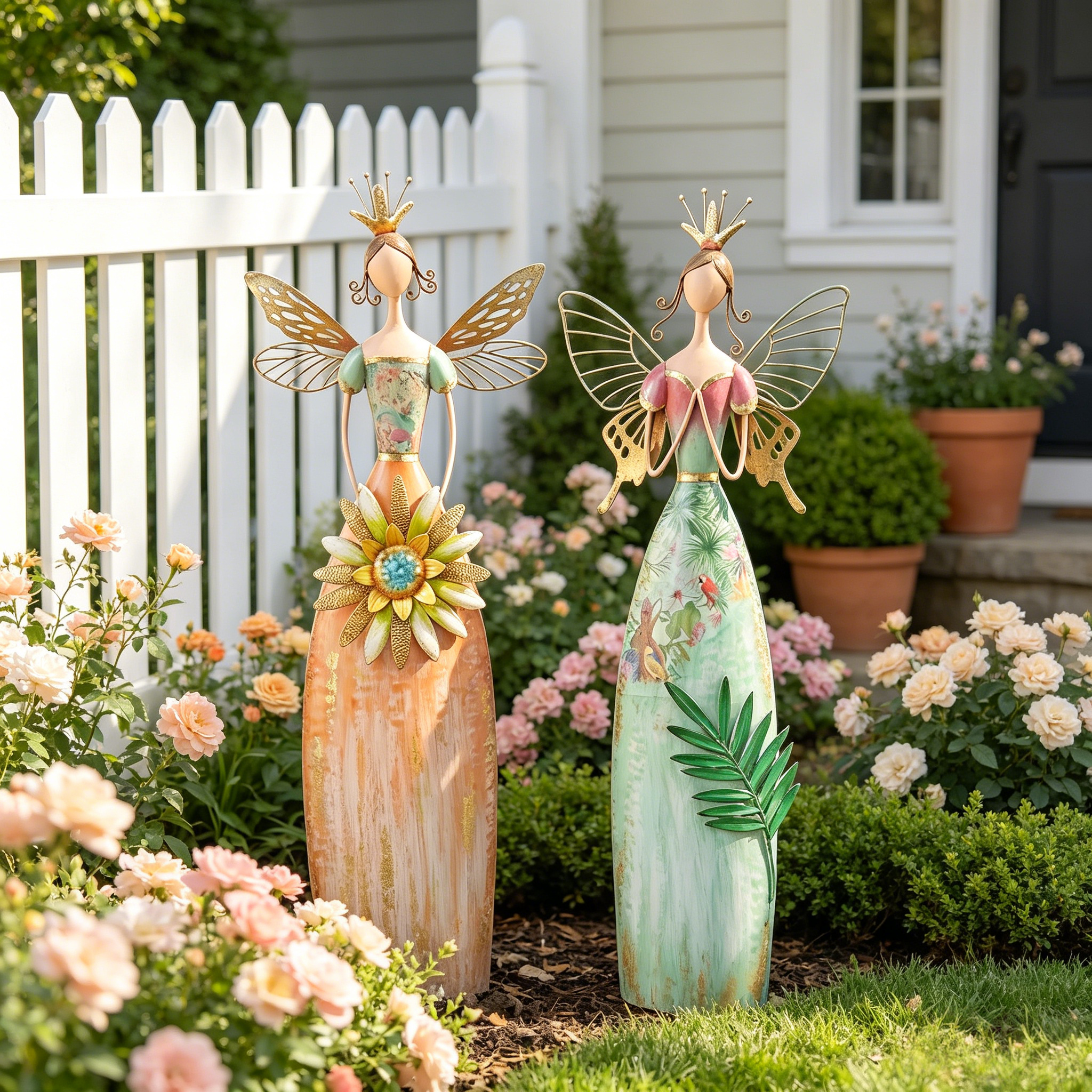 Fairy Angel Garden Metal Statue