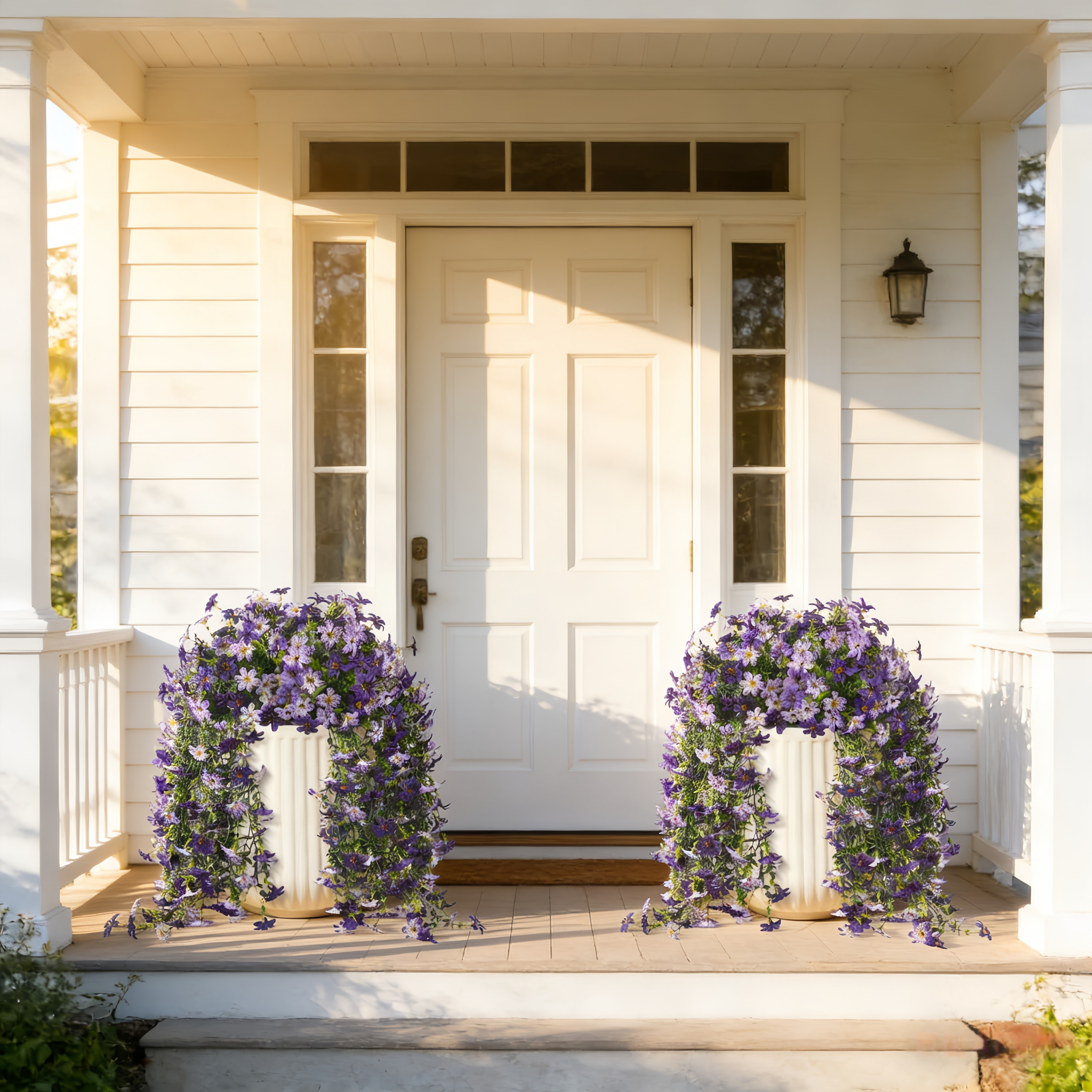 Silk Daisy with Eucalyptus Leaves Hanging Flowers Plants