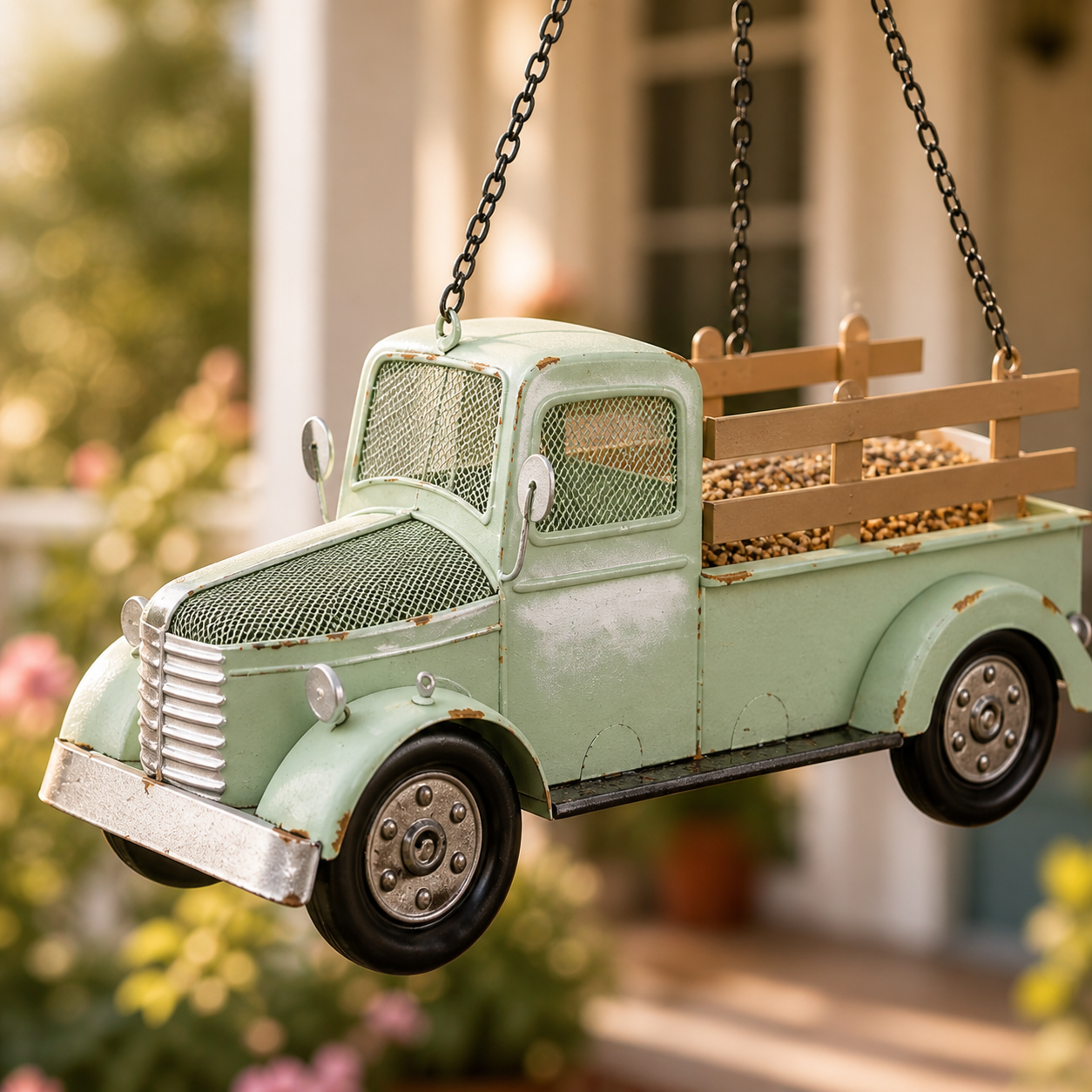 Vintage Pickup Truck Bird Feeder