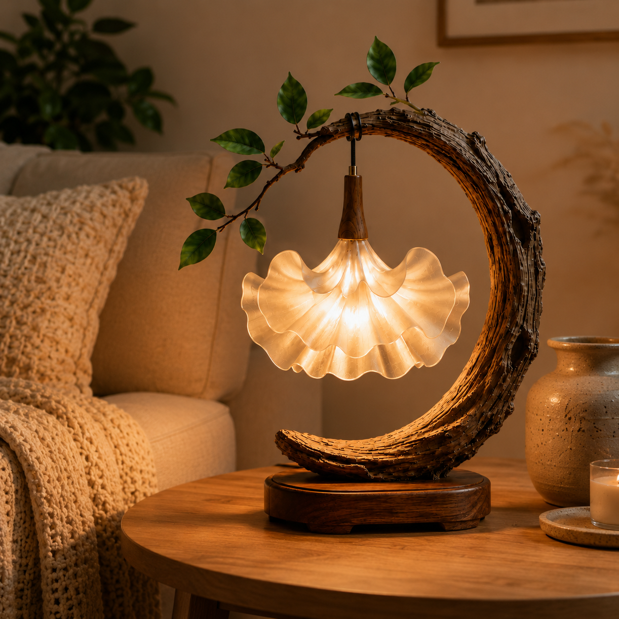 Moonlit Bloom Table Lamp