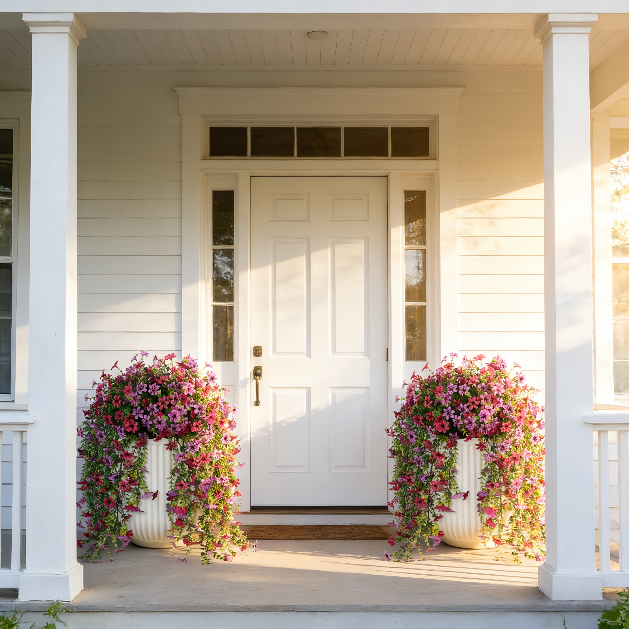 Silk Daisy with Eucalyptus Leaves Hanging Flowers Plants