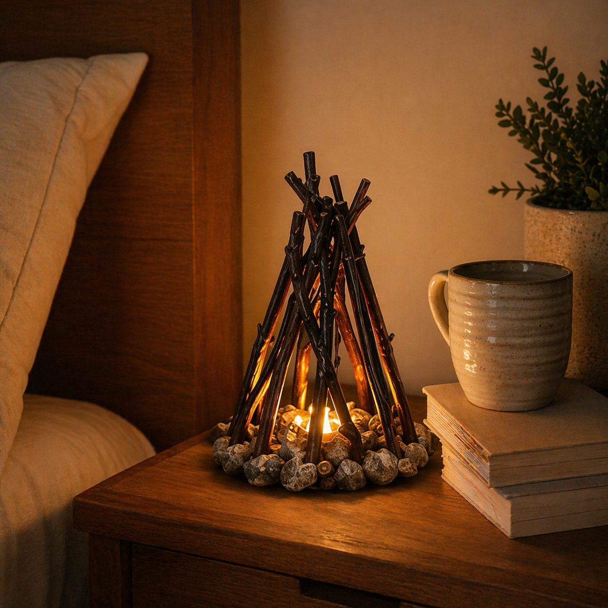 Retro Bonfire night light lamp