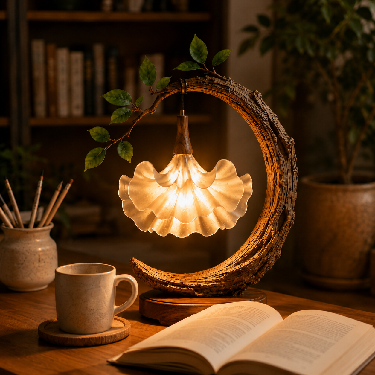 Moonlit Bloom Table Lamp