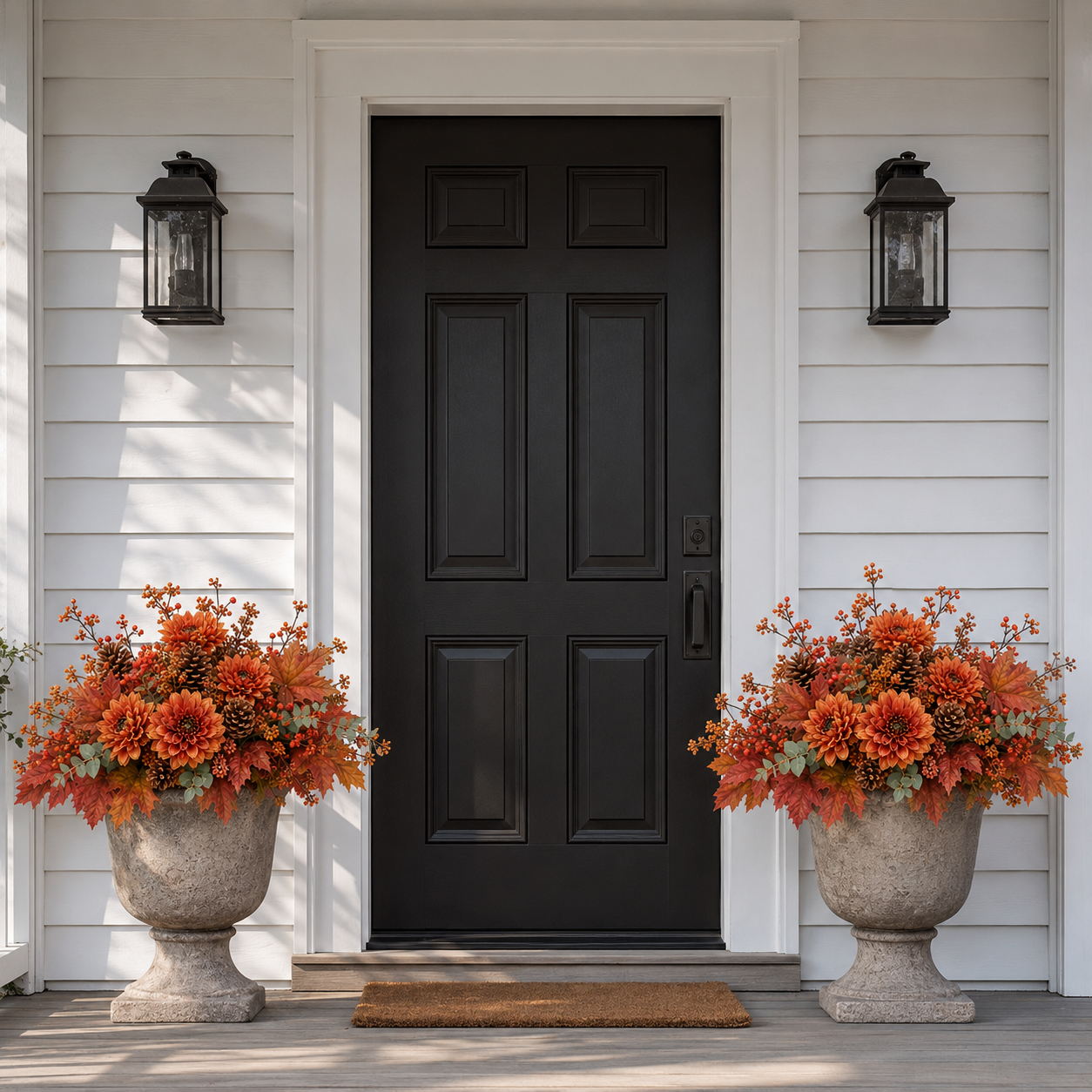 Autumn Harvest Planter Inserts – Set of 6 Realistic Fall Floral Picks