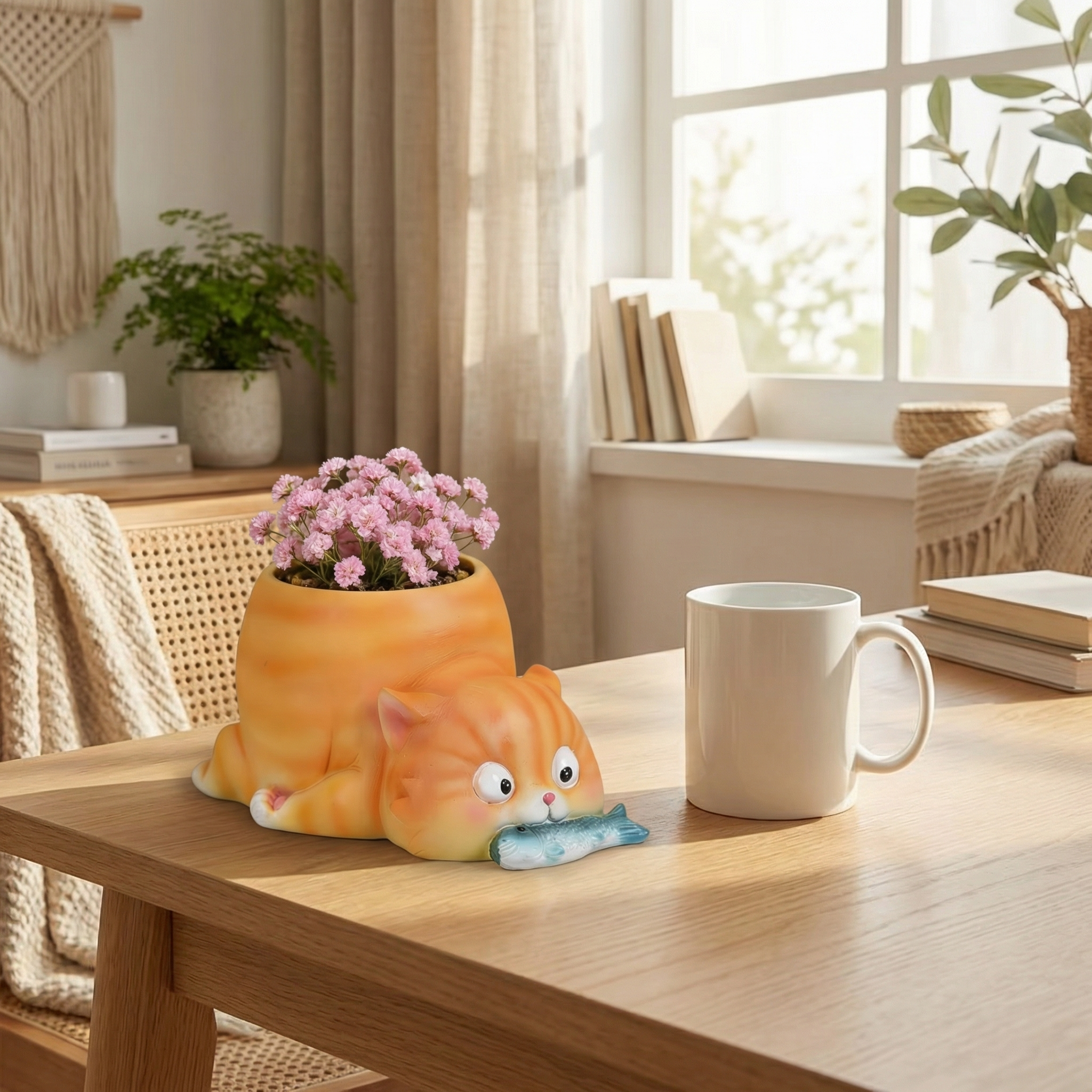 Adorable Cat Flower Pot – Unique Gift Idea for Women, Friends & Home Decor