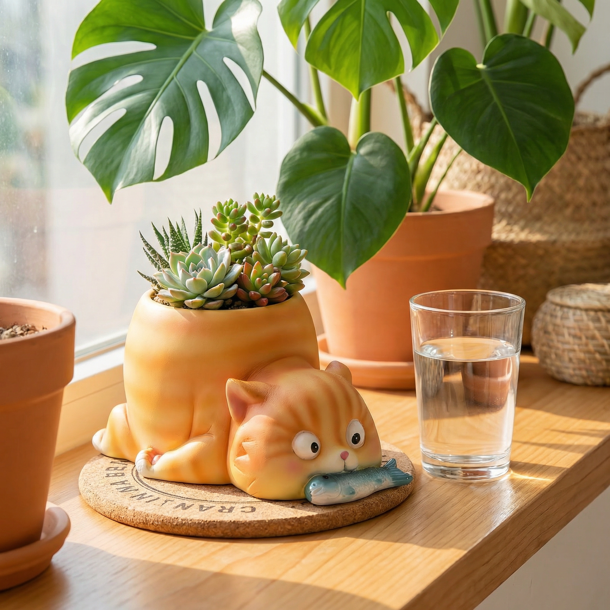 Adorable Cat Flower Pot – Unique Gift Idea for Women, Friends & Home Decor