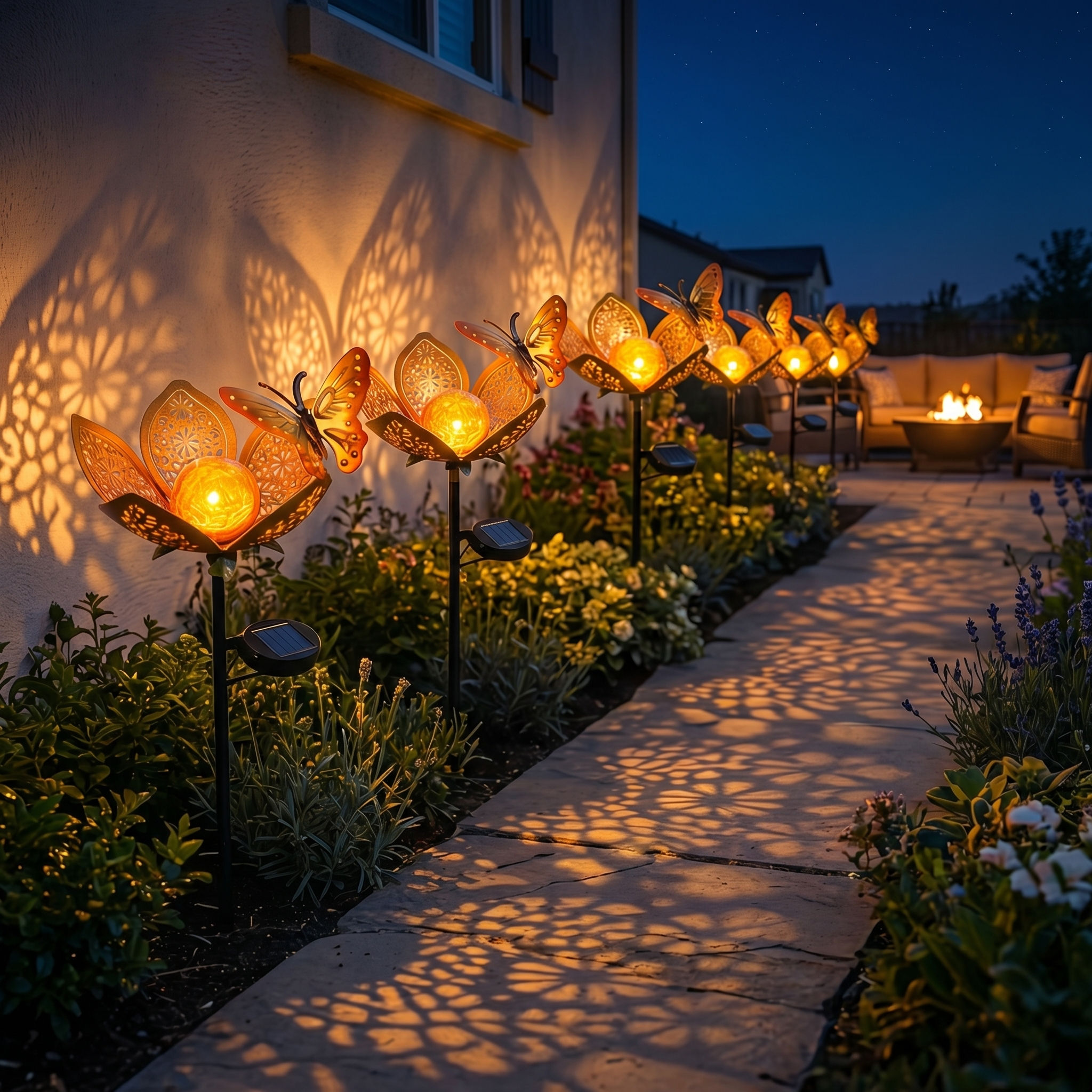 Solar Butterfly Garden Stake Light – Waterproof Decorative Outdoor Flower Lamp