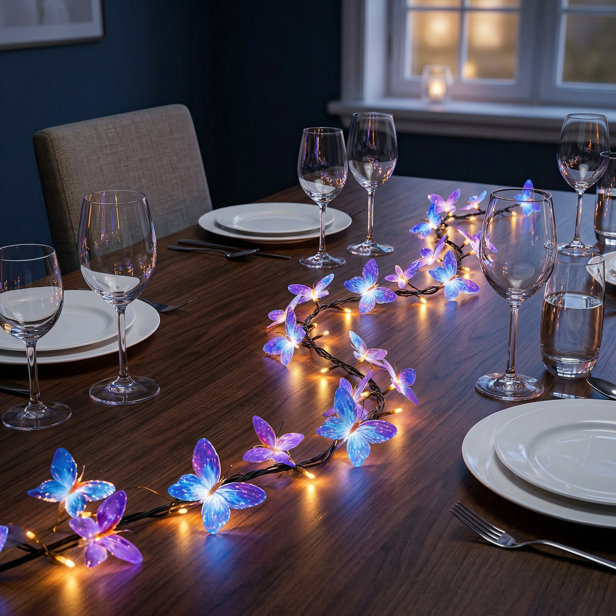 DIY Butterfly LED Branch Lights – Bendable Fairy String Lights for Cozy Home Decor