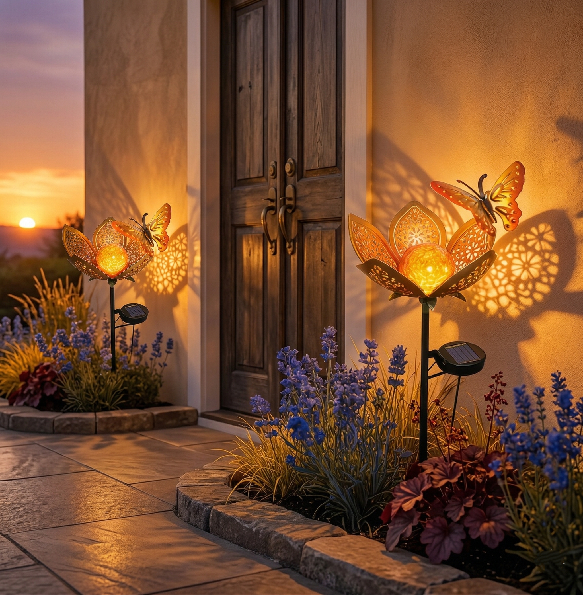 Solar Butterfly Garden Stake Light – Waterproof Decorative Outdoor Flower Lamp