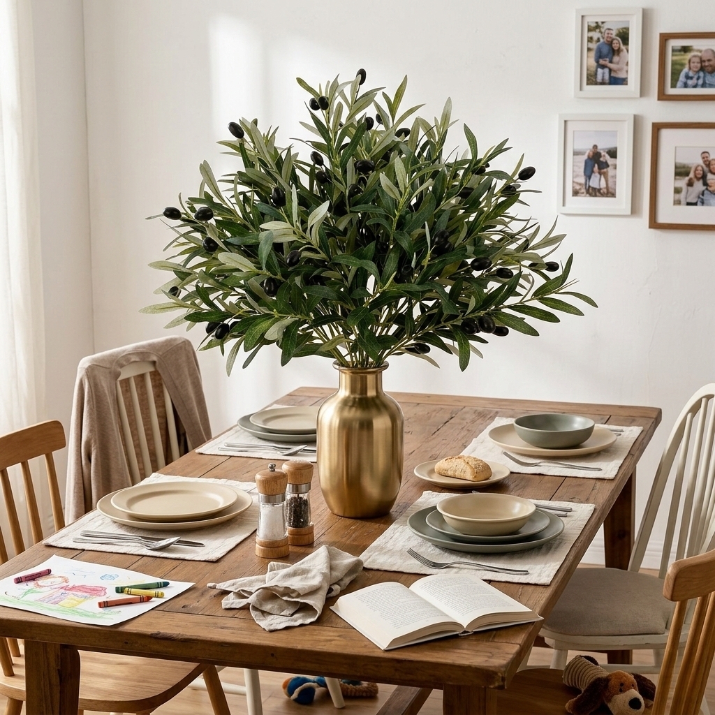 Artificial Olive Branch Arrangement