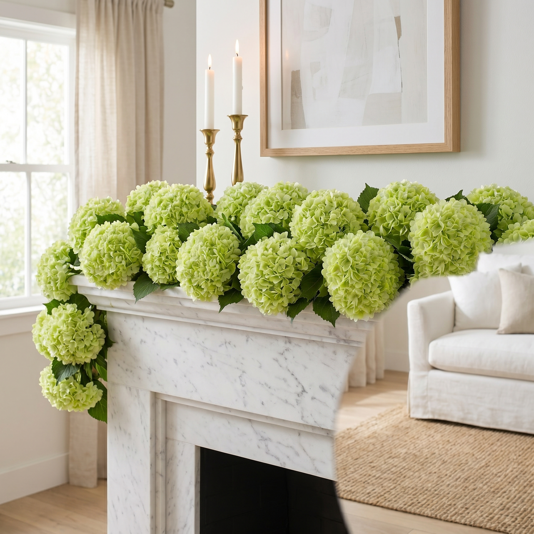 Elegant Faux Hydrangea Stems for Timeless Home Décor
