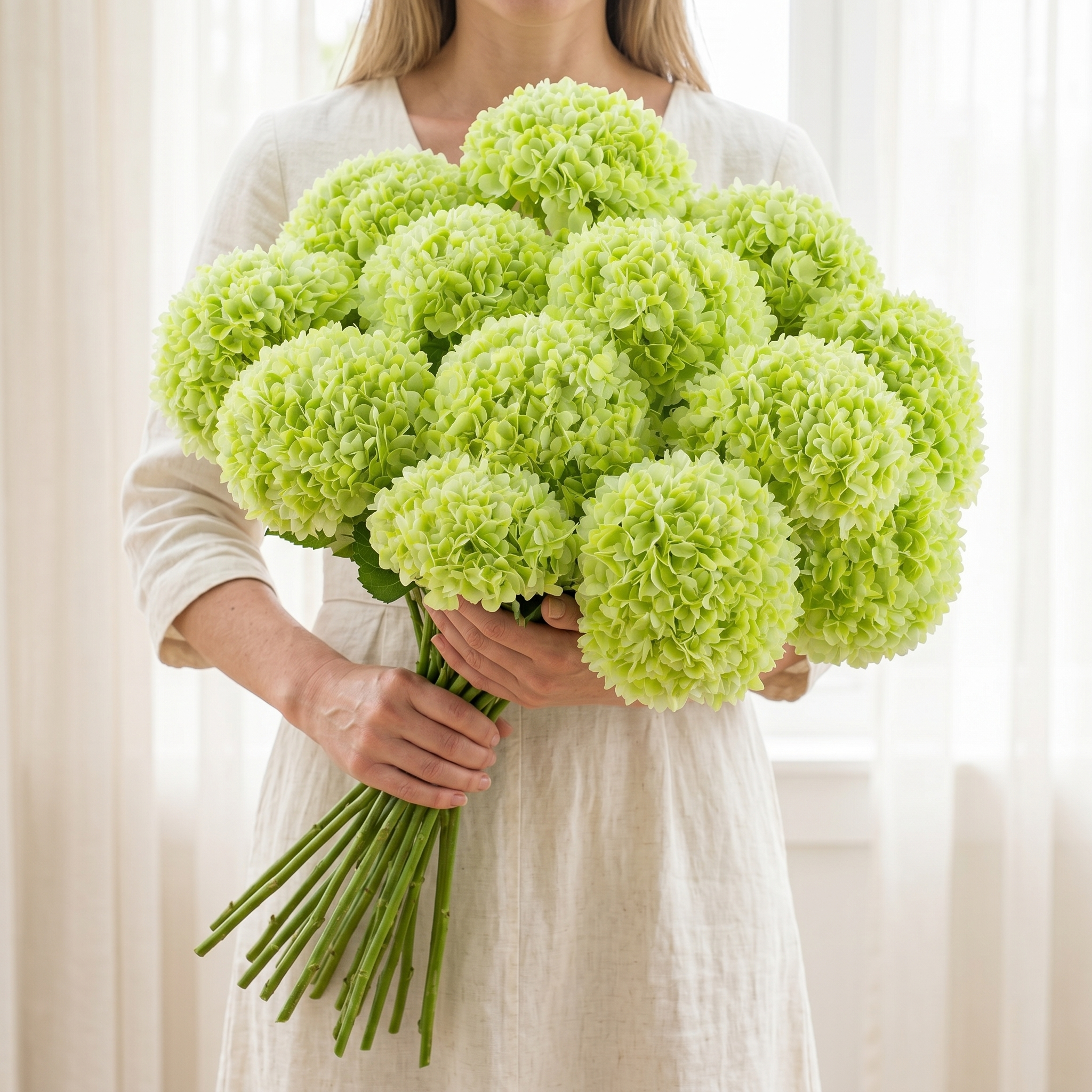 Elegant Faux Hydrangea Stems for Timeless Home Décor