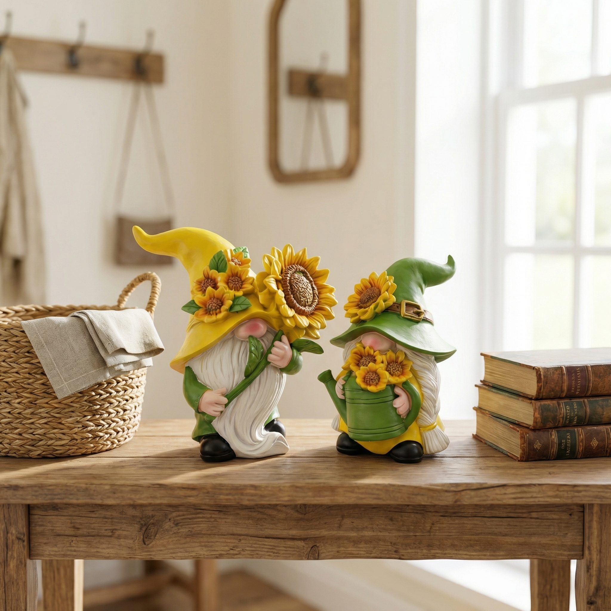 Sunflower Garden Gnomes Set of 2