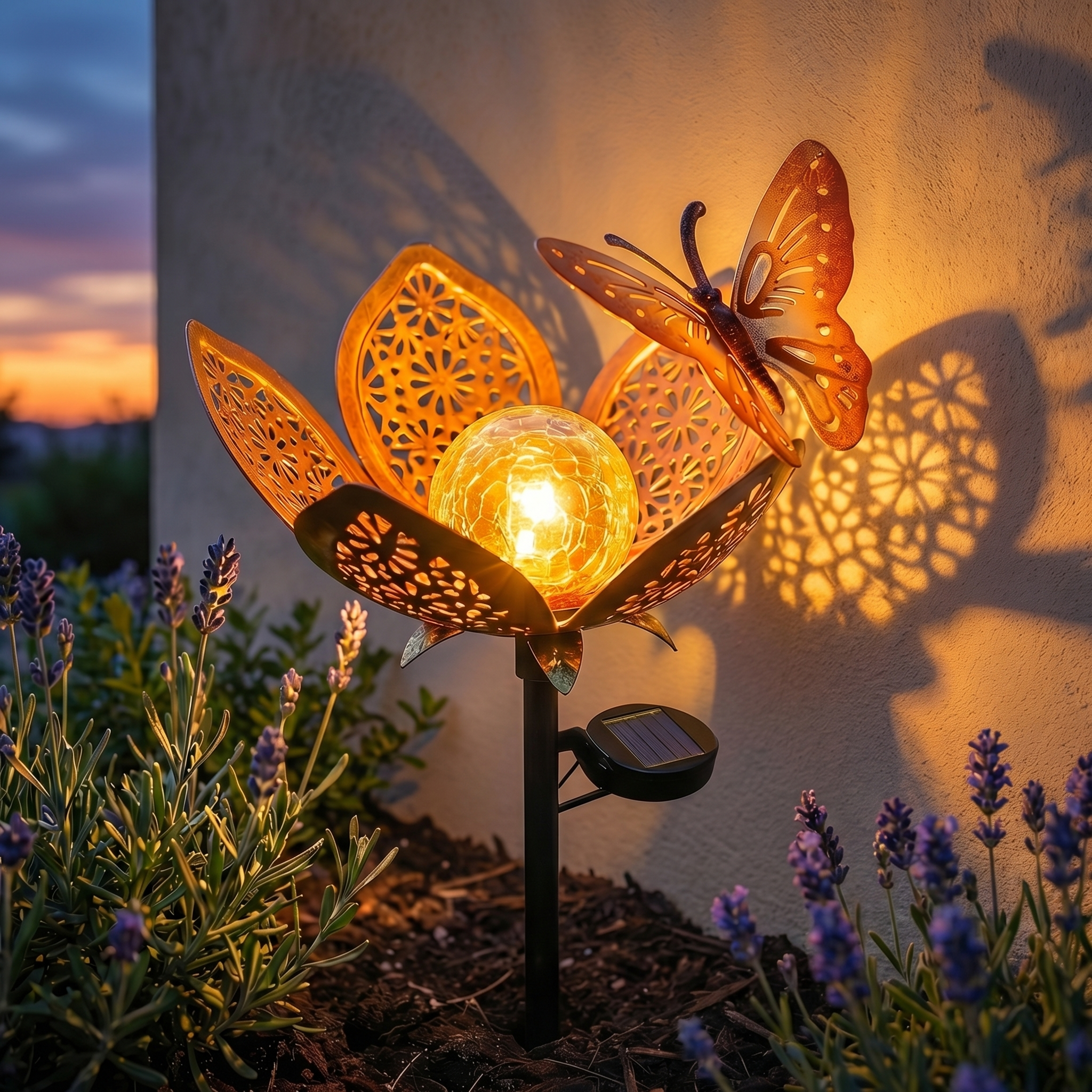 Solar Butterfly Garden Stake Light – Waterproof Decorative Outdoor Flower Lamp