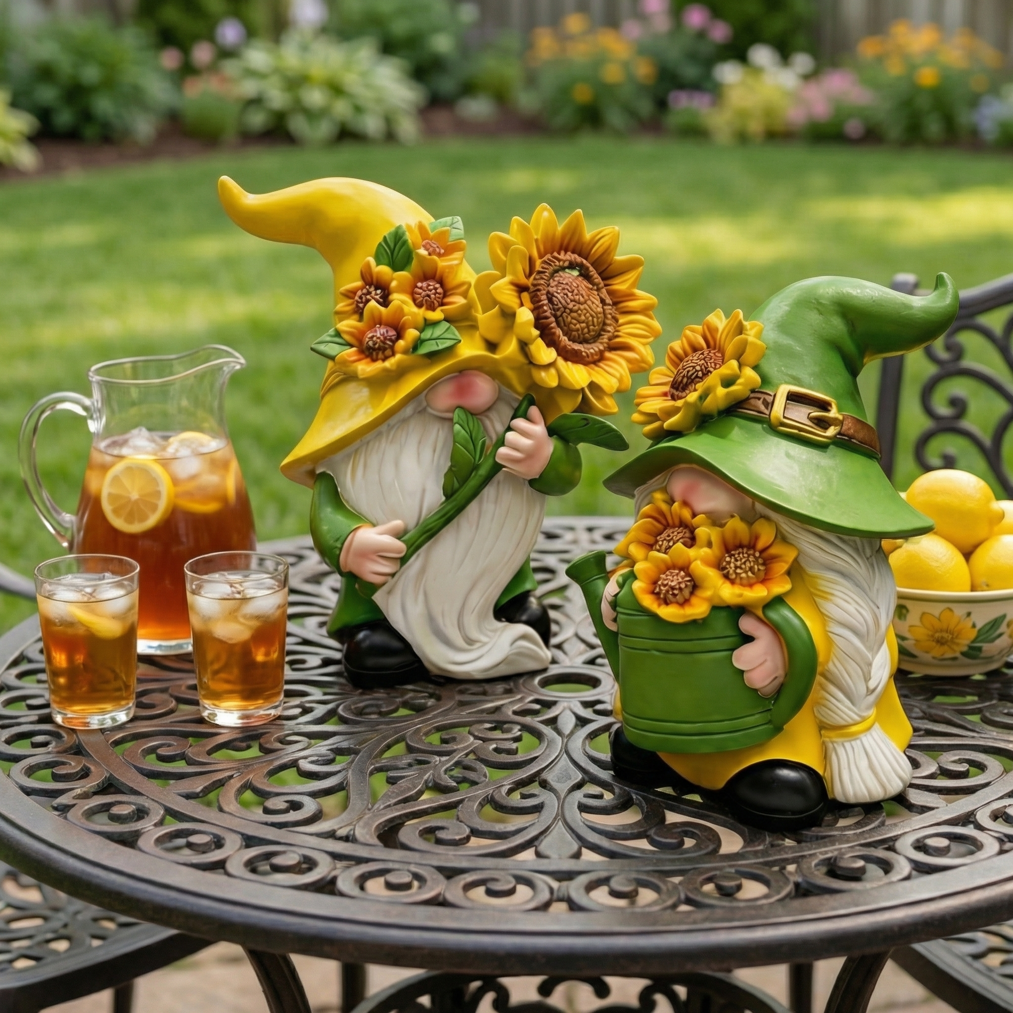 Sunflower Garden Gnomes Set of 2