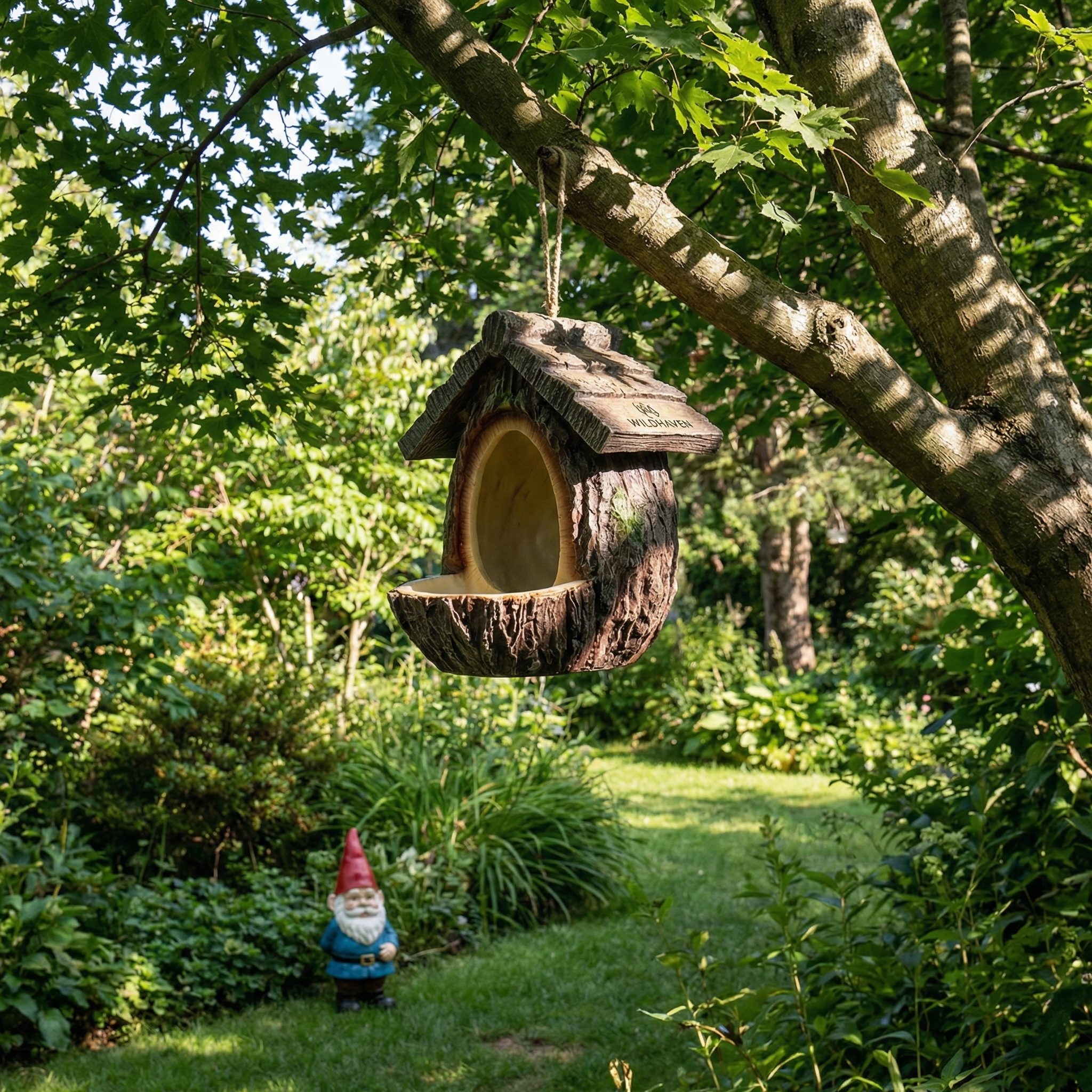 Hanging bird feeder ornament small bird feeder garden