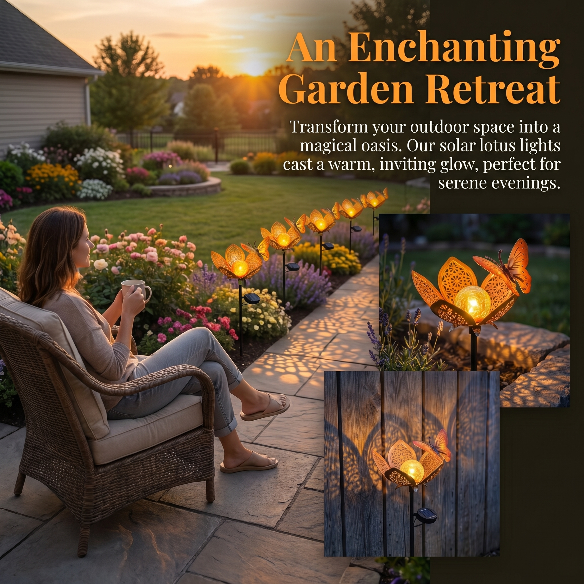 Solar Butterfly Garden Stake Light – Waterproof Decorative Outdoor Flower Lamp