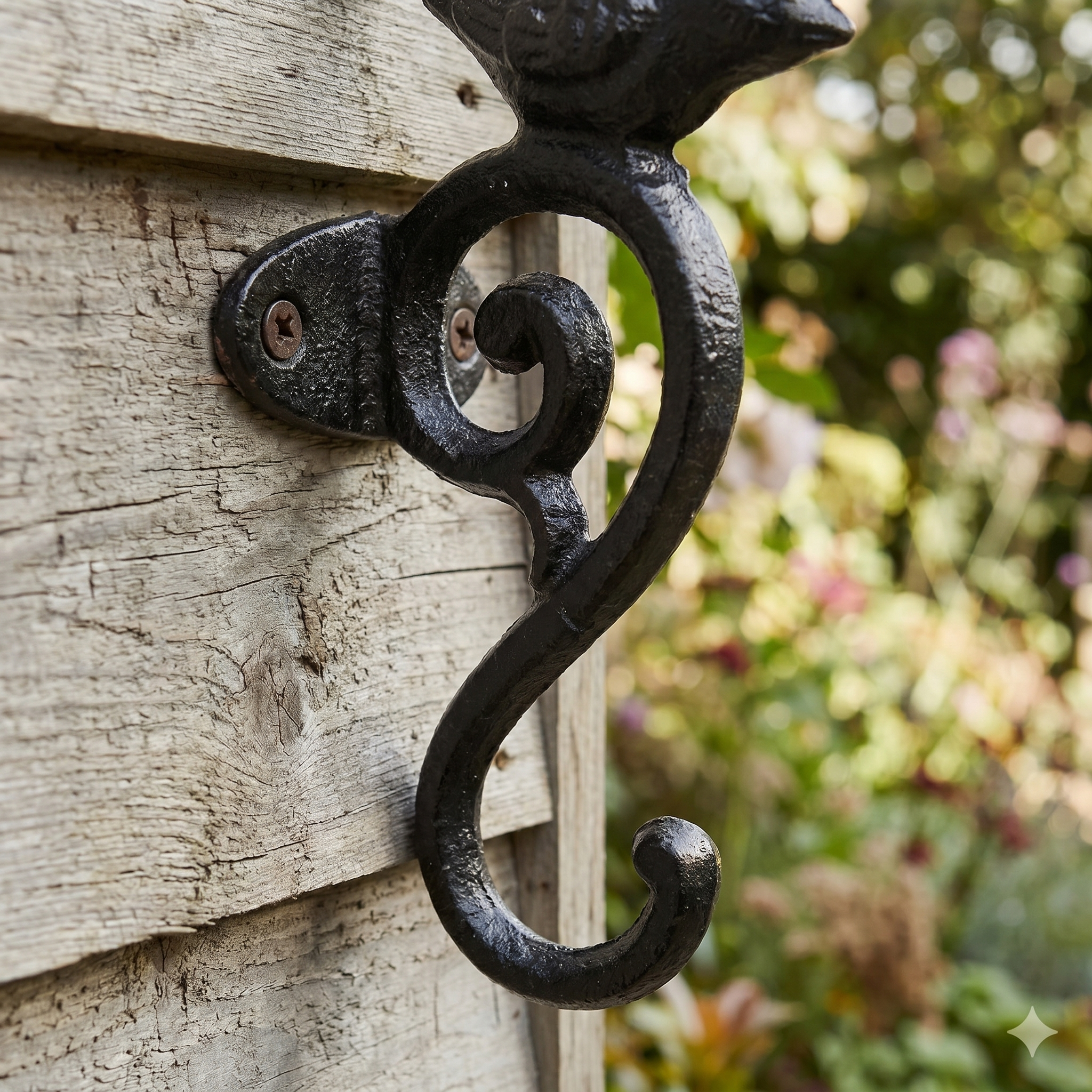 Rustic Cast Iron Bird Wall Hook Hanger
