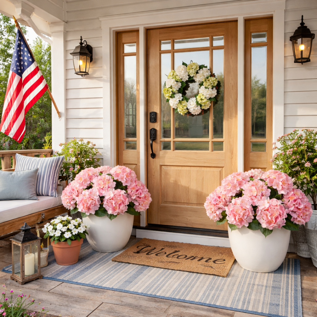 UV Resistant Hydrangea Stem for Indoor and Outdoor Decor